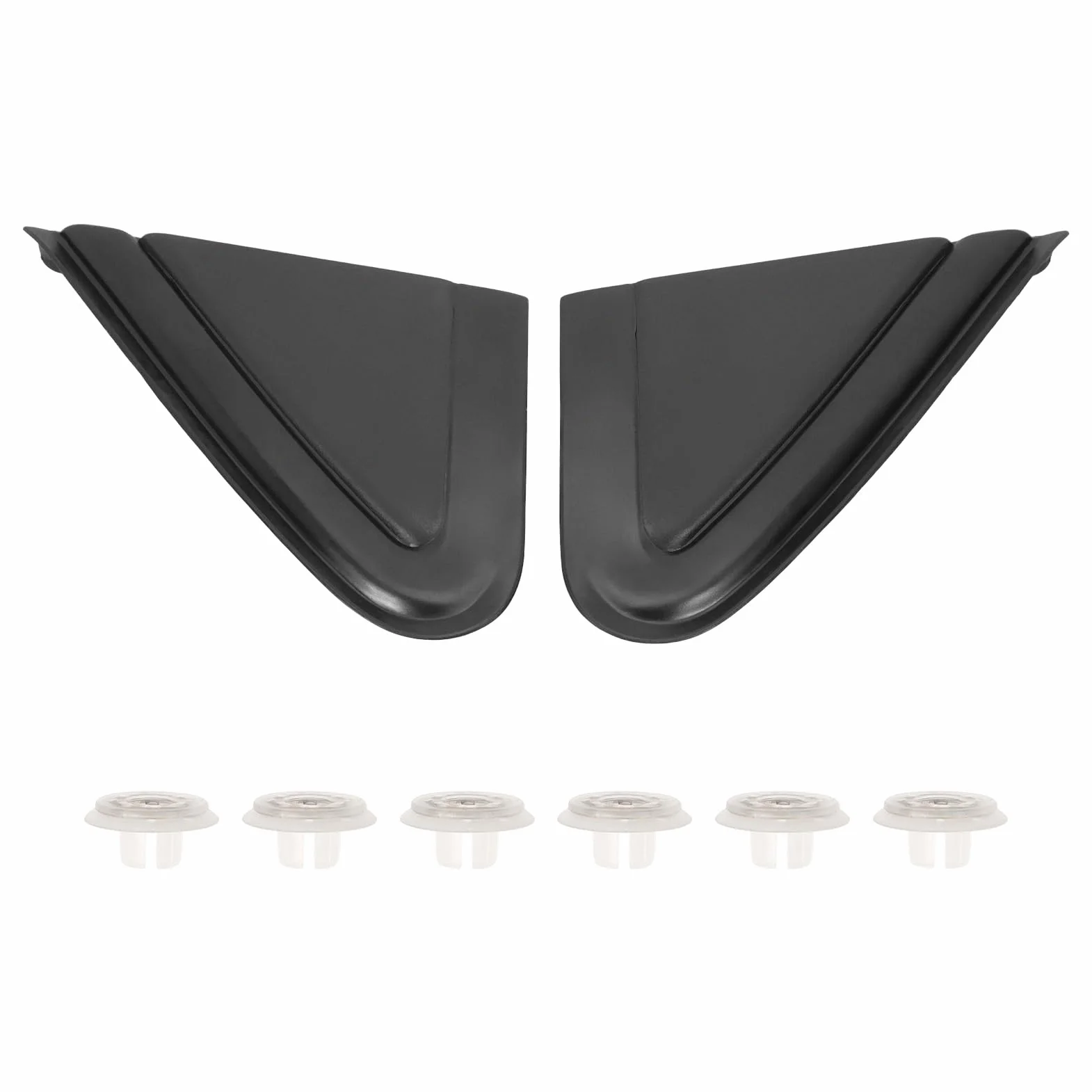 Copertura per porta triangolare per specchietto retrovisore esterno per polo 9N 2005-2009 modanatura parafango anteriore sinistra+destro 6Q0853273A 6Q085327