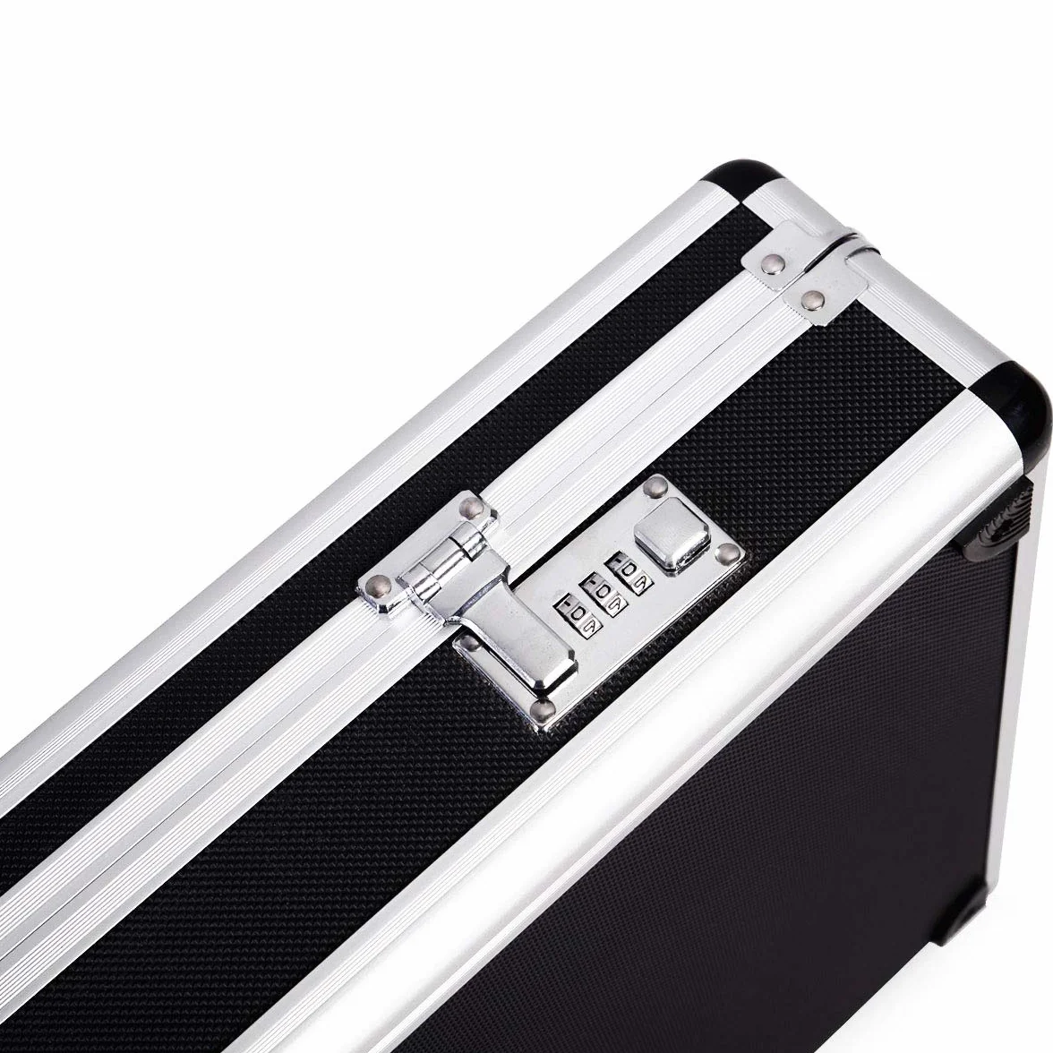 COSTWAY Custodia Dura in Alluminio per Fucili Valigetta Pistola con Serratura, 134 x 35 x 12 cm