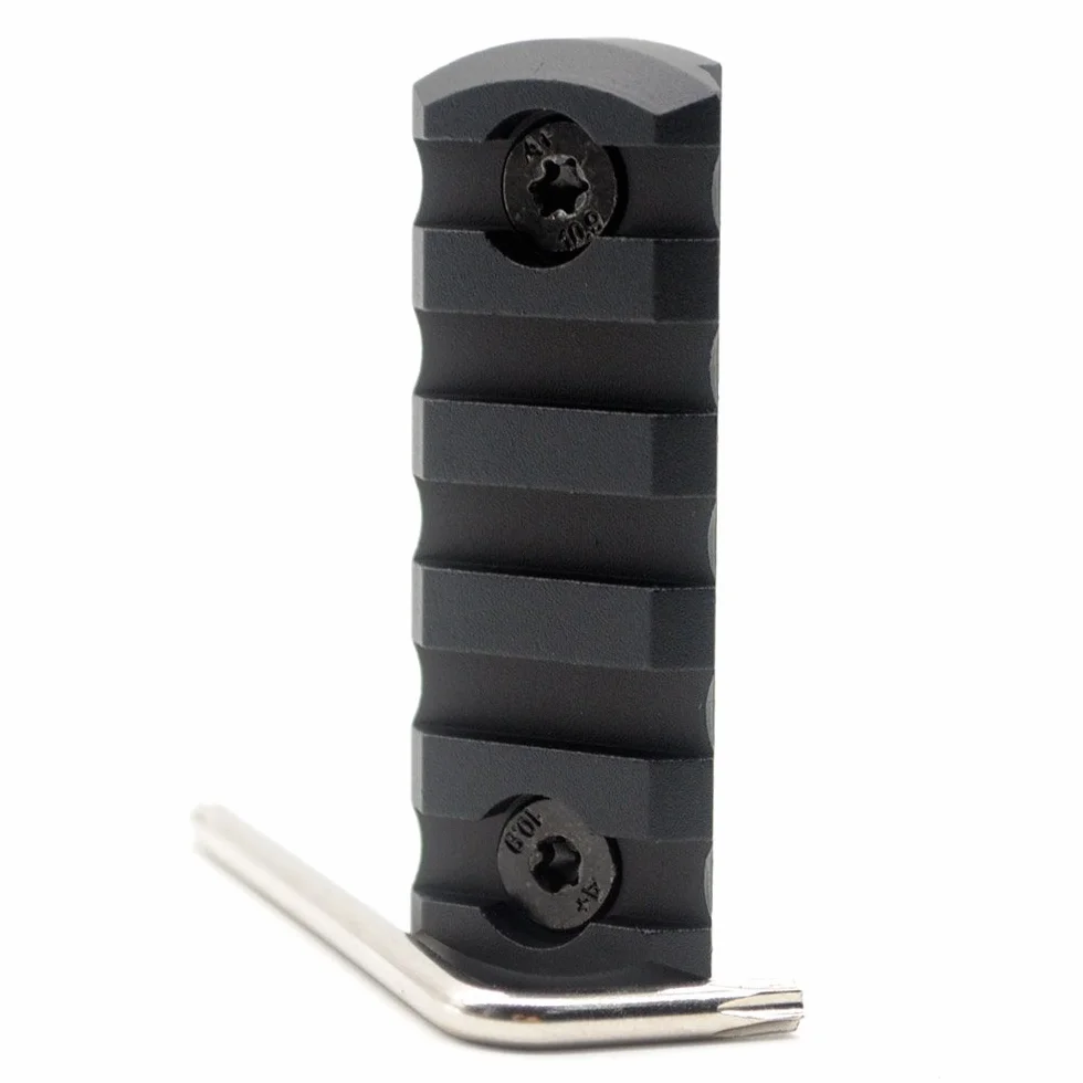 Trirock 5 Slot Picatinny Rail Section for MLOK Handguard