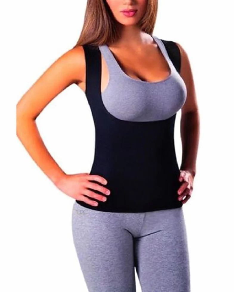 Canotta Fitness da Donna Neoprene Addome Toracico Bruciare Grassi Corsetti Sauna Suits Corpo Cintura Addominale Shaperwear