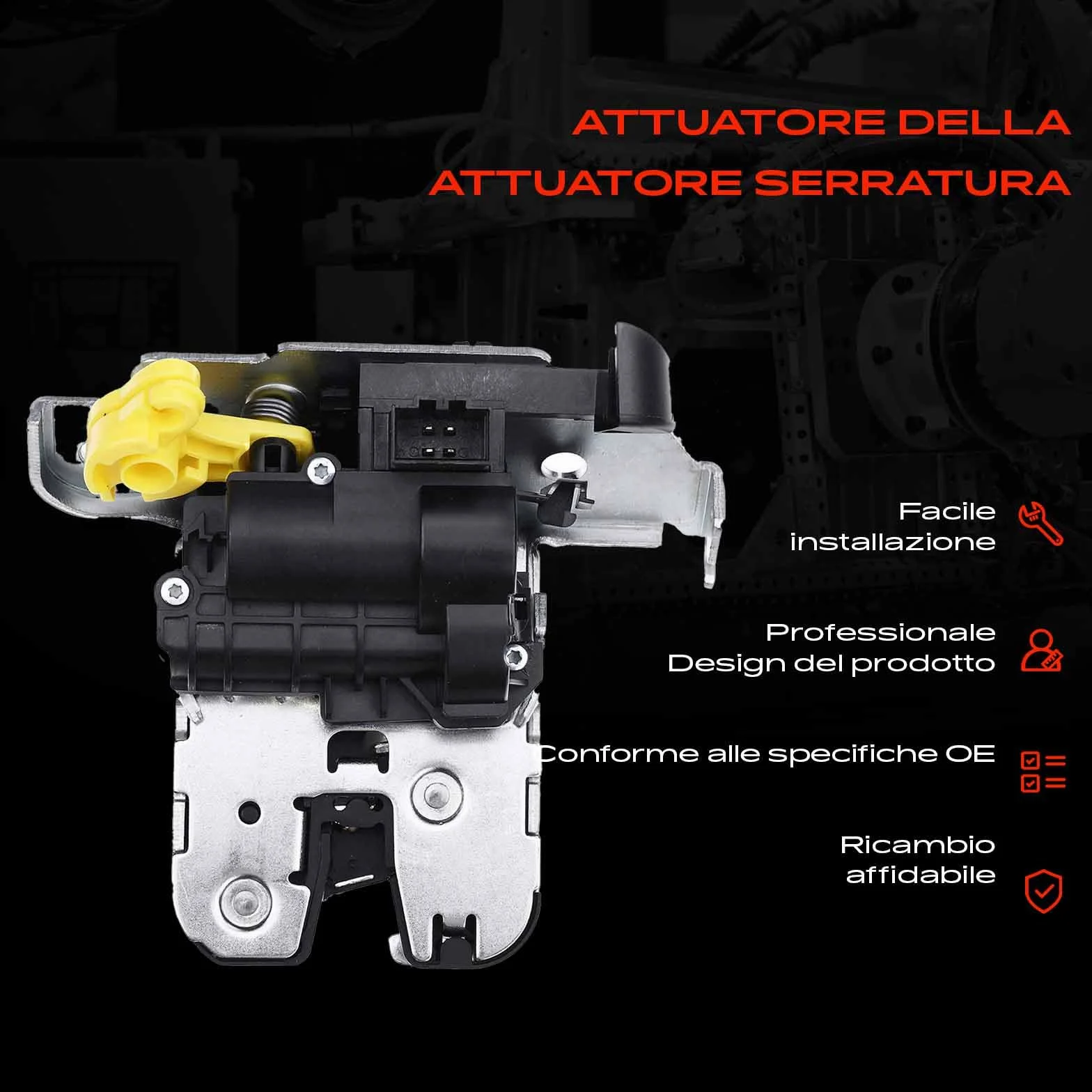 Frankberg Serratura porta posteriore Compatibile con Passat 3G5 CB5 Tiguan AD1 AX1 Touran 5T1 Golf VIII CD1 CG5 DB5 5TA827505C