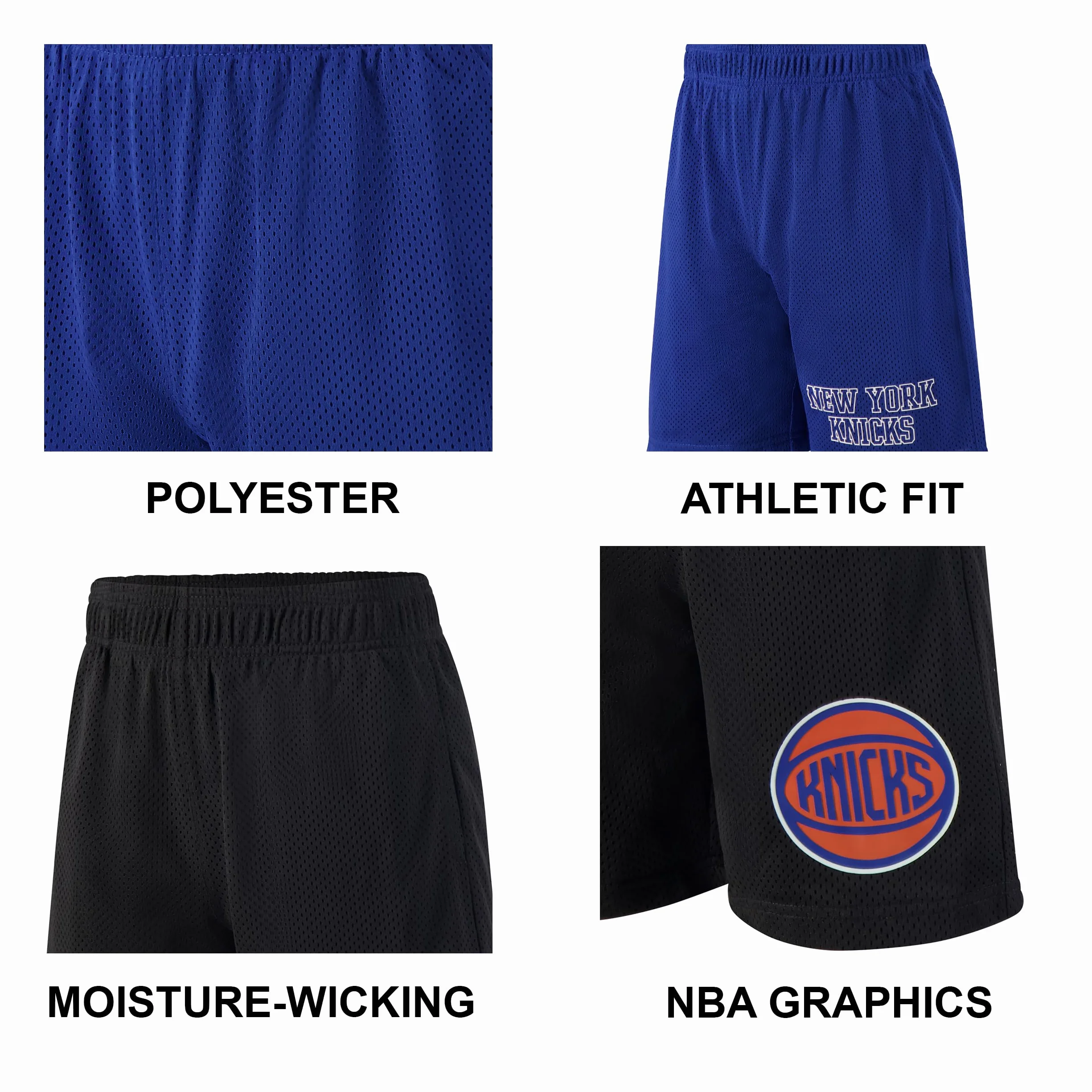NBA Official Ultra Game Set di 2 Pantaloncini da Basket per Ragazzi