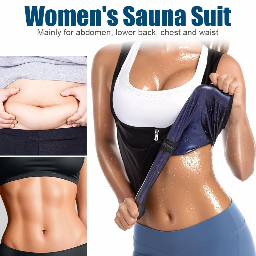 DiULi Canotta Dimagrante Donna, Maglietta Sauna Compressione Fitness Manica Corta T Shirt Palestra Body Shaper