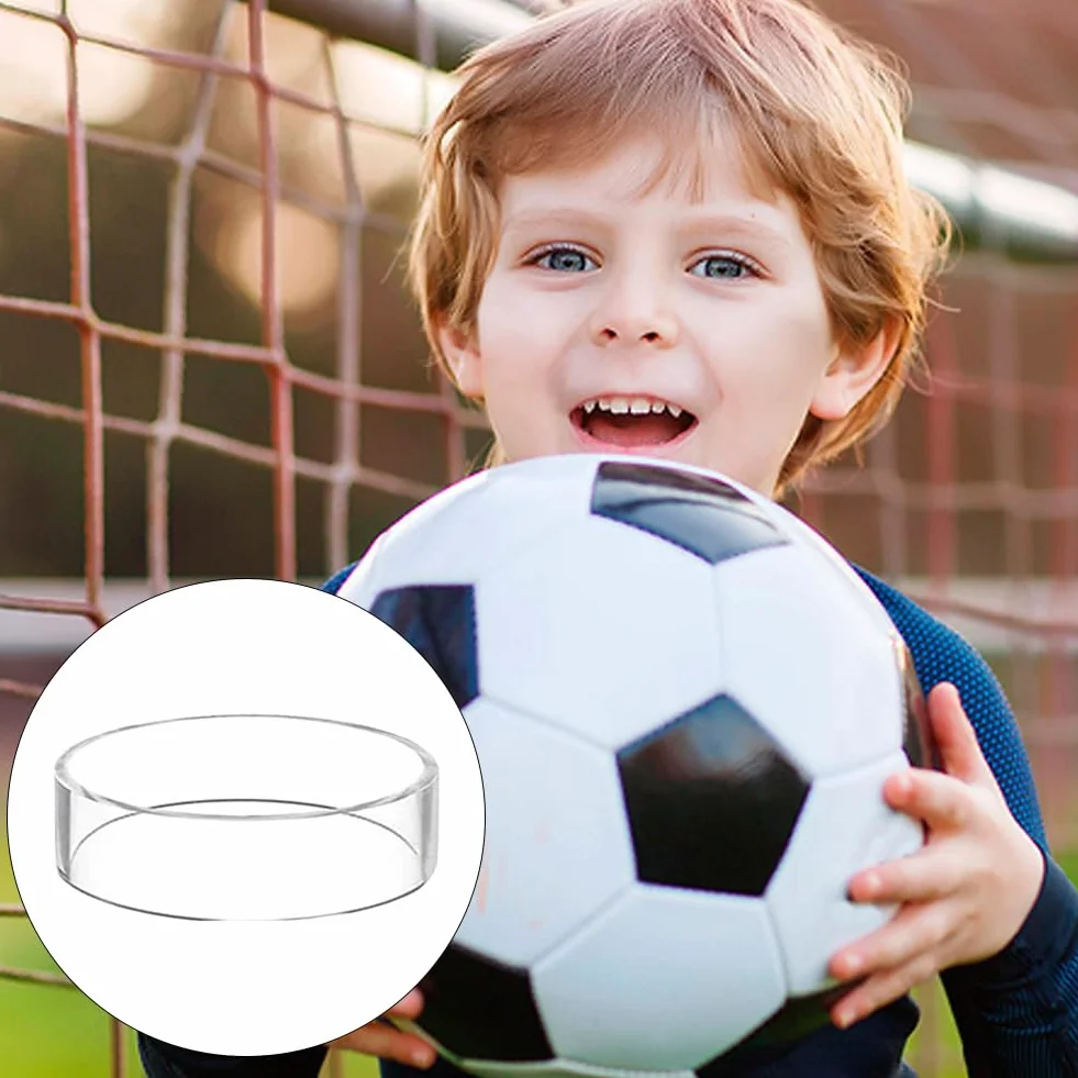 Supporto da Palla in Acrilico Trasparente per Pallacanestro, Calcio, Rugby e Pallavolo - 4 Pezzi