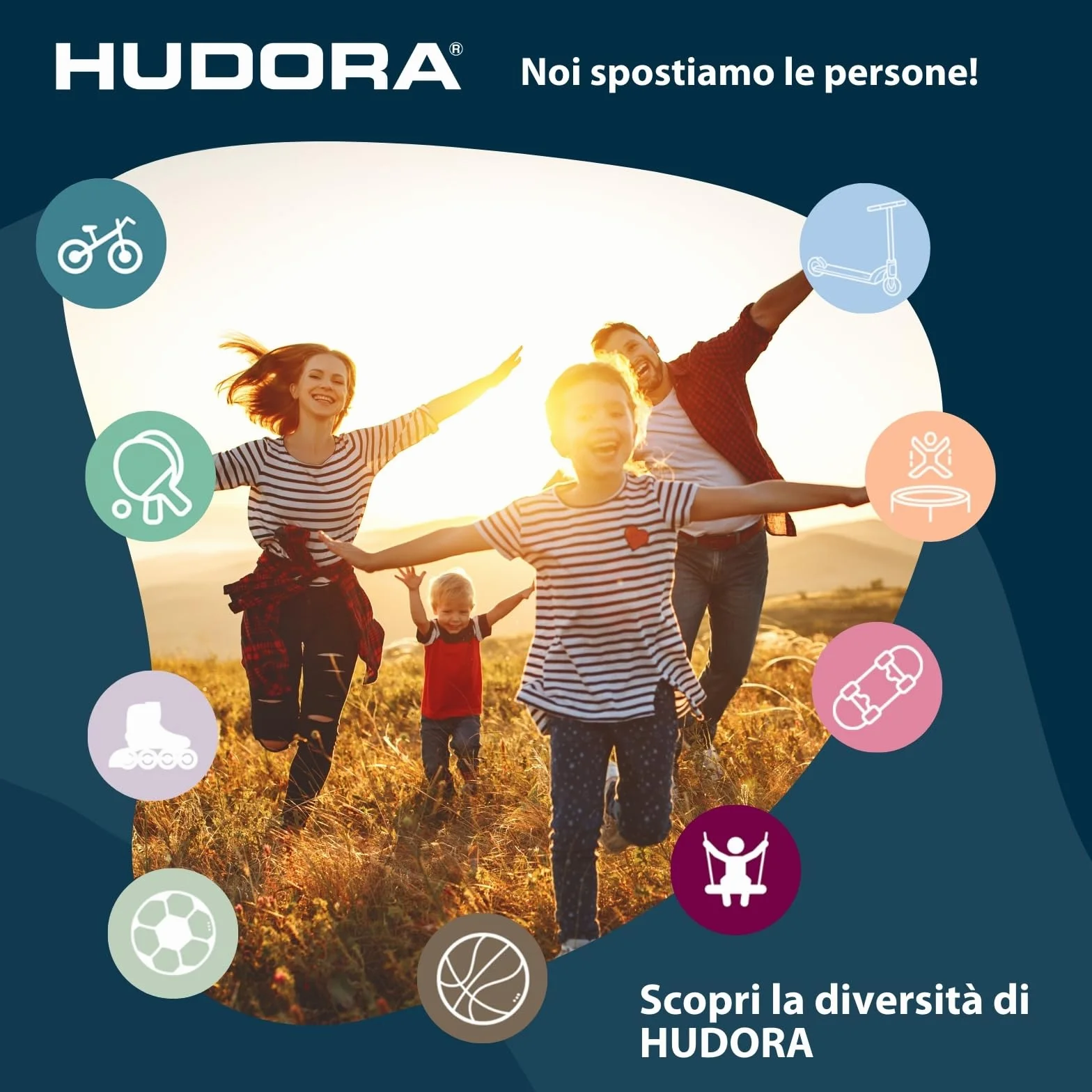 HUDORA Porta da Calcio Pro Tect Advanced – Porta da Calcio all'Aperto con Rete Resistente alle Intemperie per Bambini e Adulti