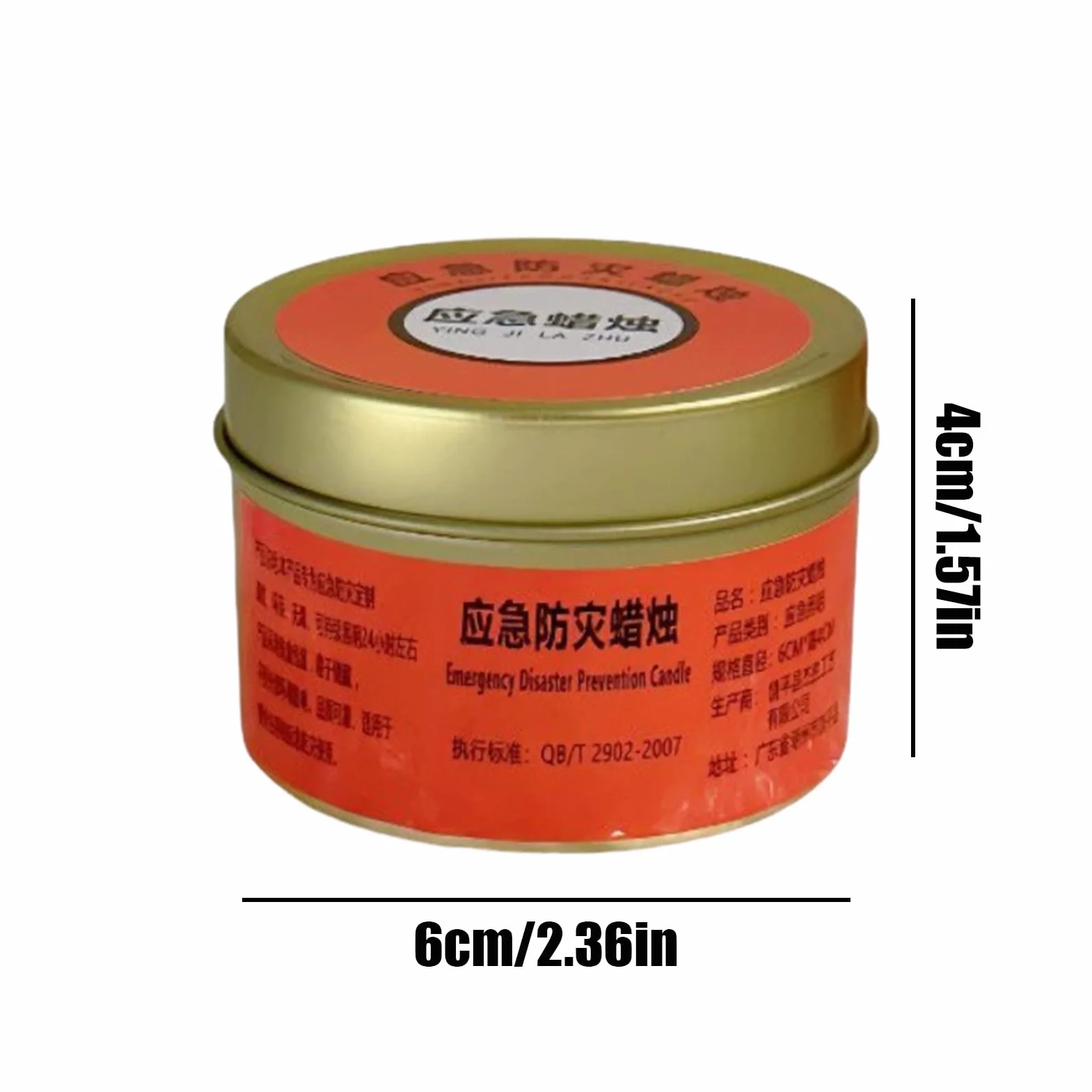 Candele Per Emergenza Kit 5 Candele Non Profumate Lunga Durata 20-30 Ore Lenta Combustione Campeggio Emergenze Illuminazione