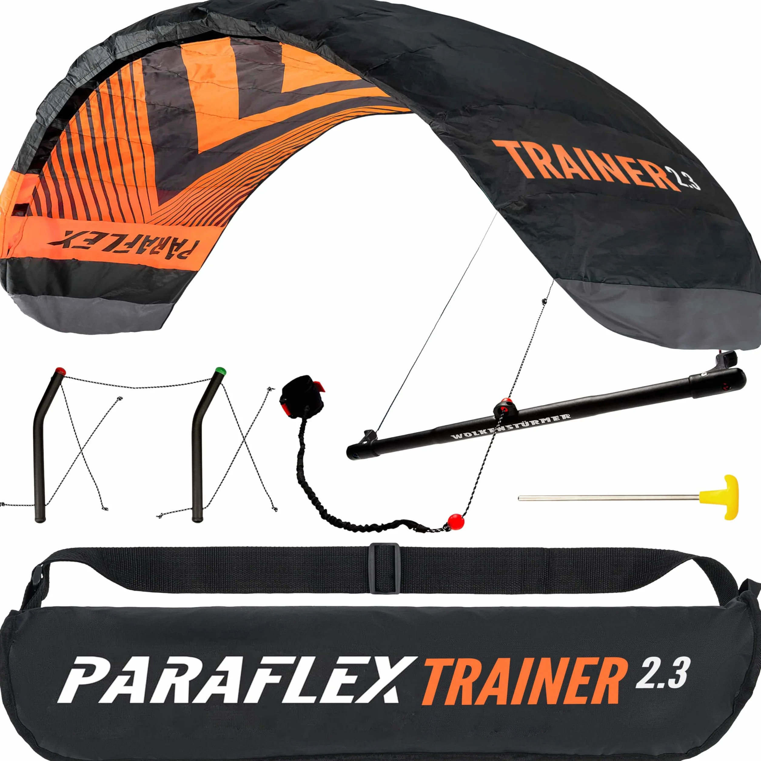 Wolkenstürmer Paraflex Trainer 2.3 Kite Diabolo Freizeitsport Multicolore Poliestere