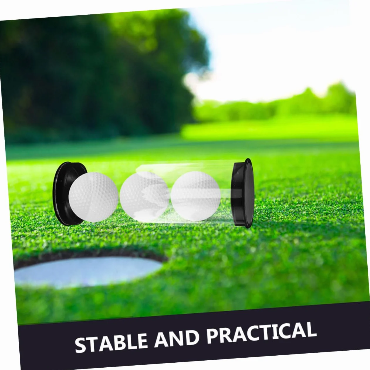 BESTonZON Contenitore Trasparente per Palline da Golf in PVC 2 Pz