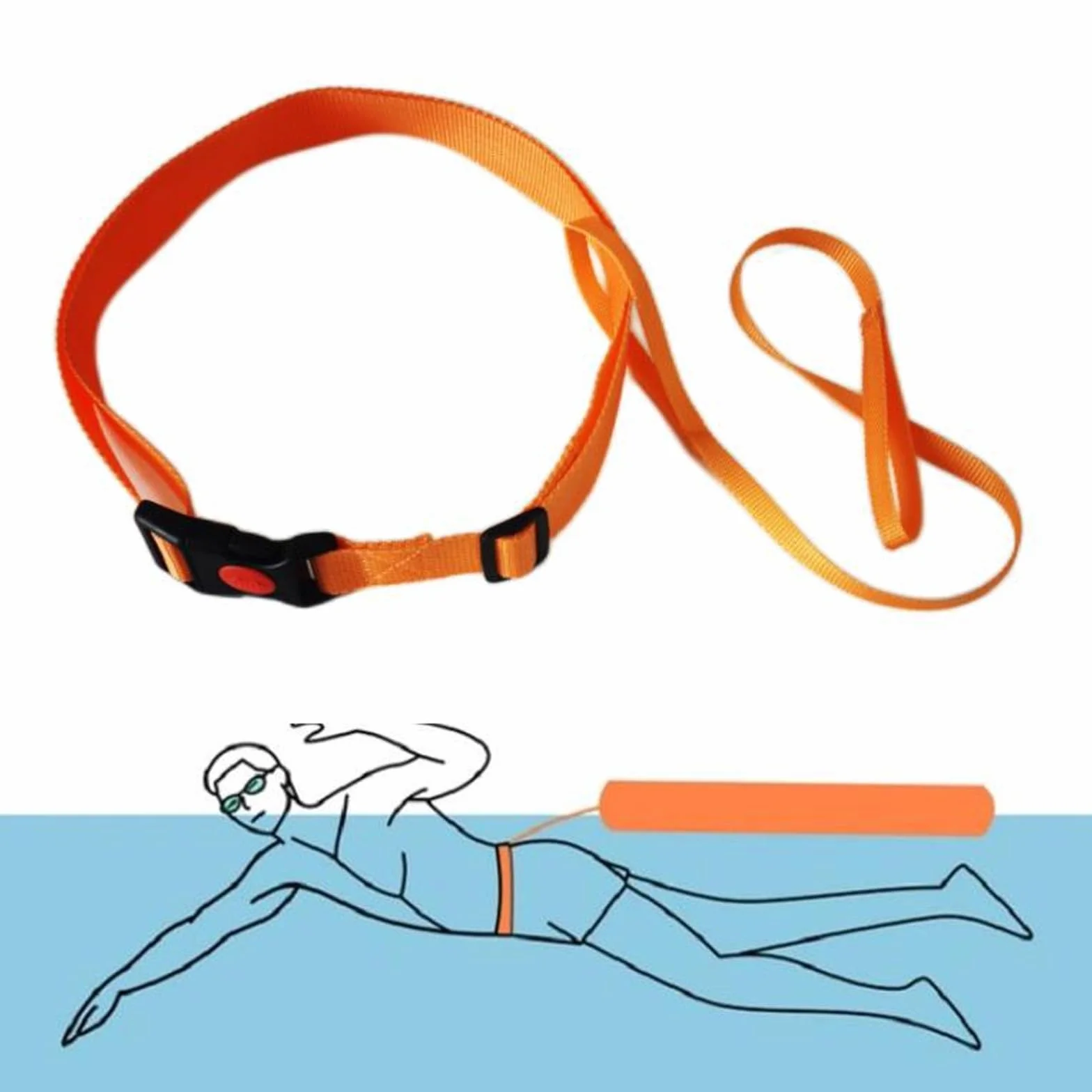 Cintura da Allenamento per Nuoto Salvagente Boa da Nuoto Cinghie Fisse