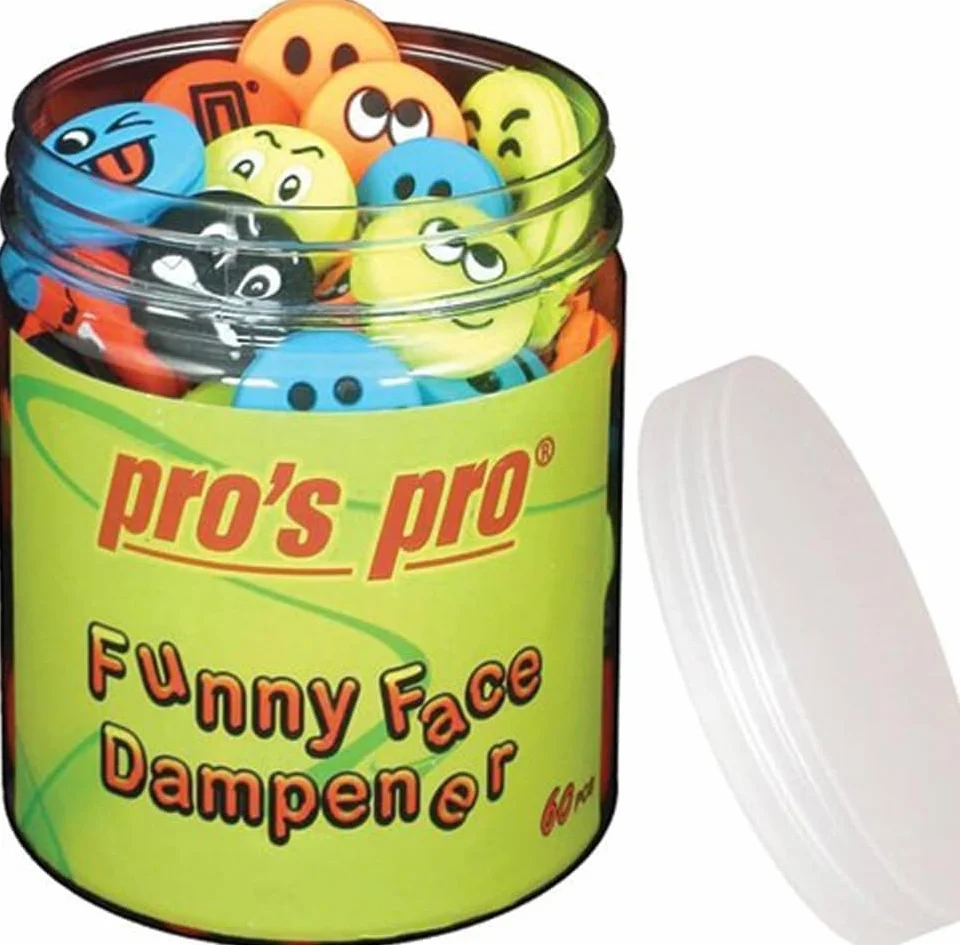 Pros Pro Funny Face Ammortizzatori da tennis Confezione da 60