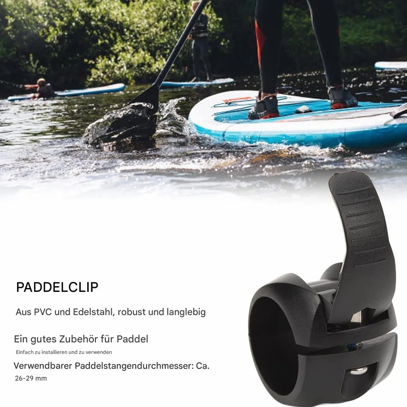 Paddleboard Paddle Clamp Ricambio Rilascio Rapido Kayak Canoa All'aperto Sport Acqua
