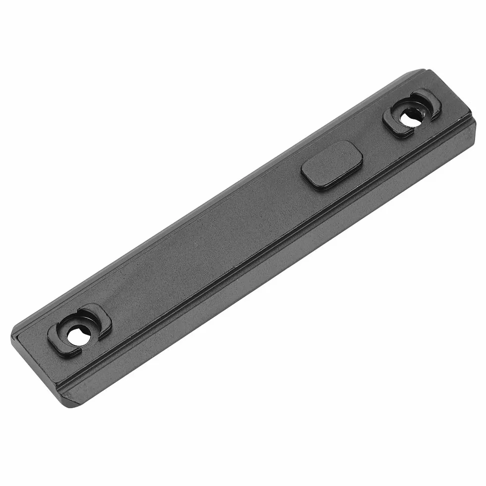Rail Picatinny Alluminio 9 Slot Kit con Viti, Dadi a T, Chiave Esagonale per Montaggio Paramani, Nero