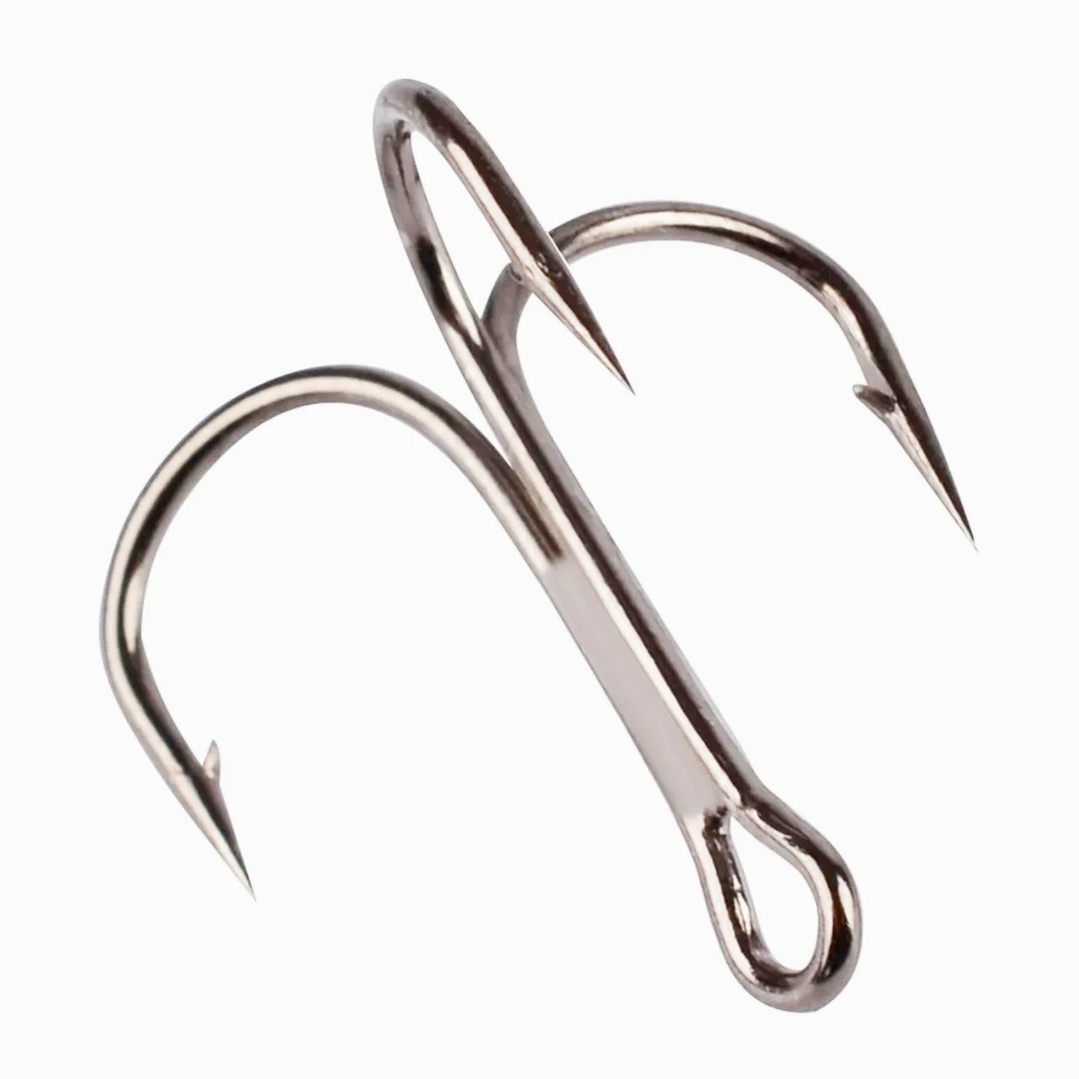 Ami tripli Ami da Pesca tripli con ardiglione affilato Ganci Rivestimento in Nichel for la Pesca con Esca Dura in Acqua salata d'Acqua Dolce