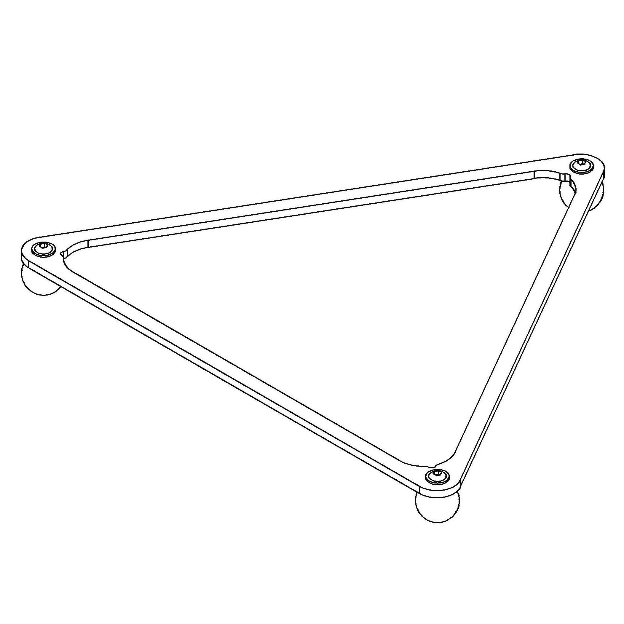 L'intenzione che conta Triangolo da biliardo americano Pool – Pro Design alluminio anodizzato nero bachelite 57,2 mm 50,8 mm