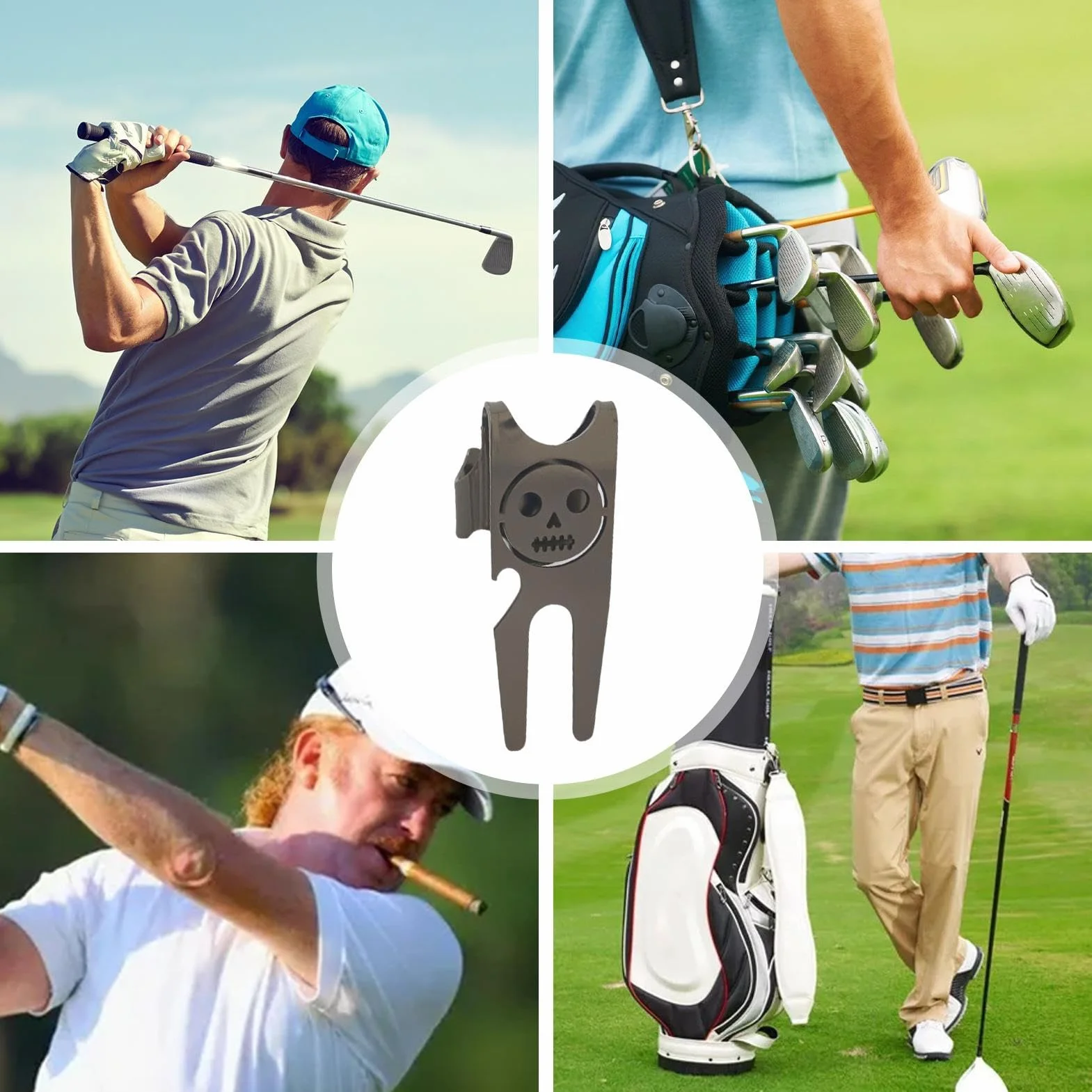 Attrezzo da Golf Leggero in Lega di Zinco Verde per Golfisti Principianti