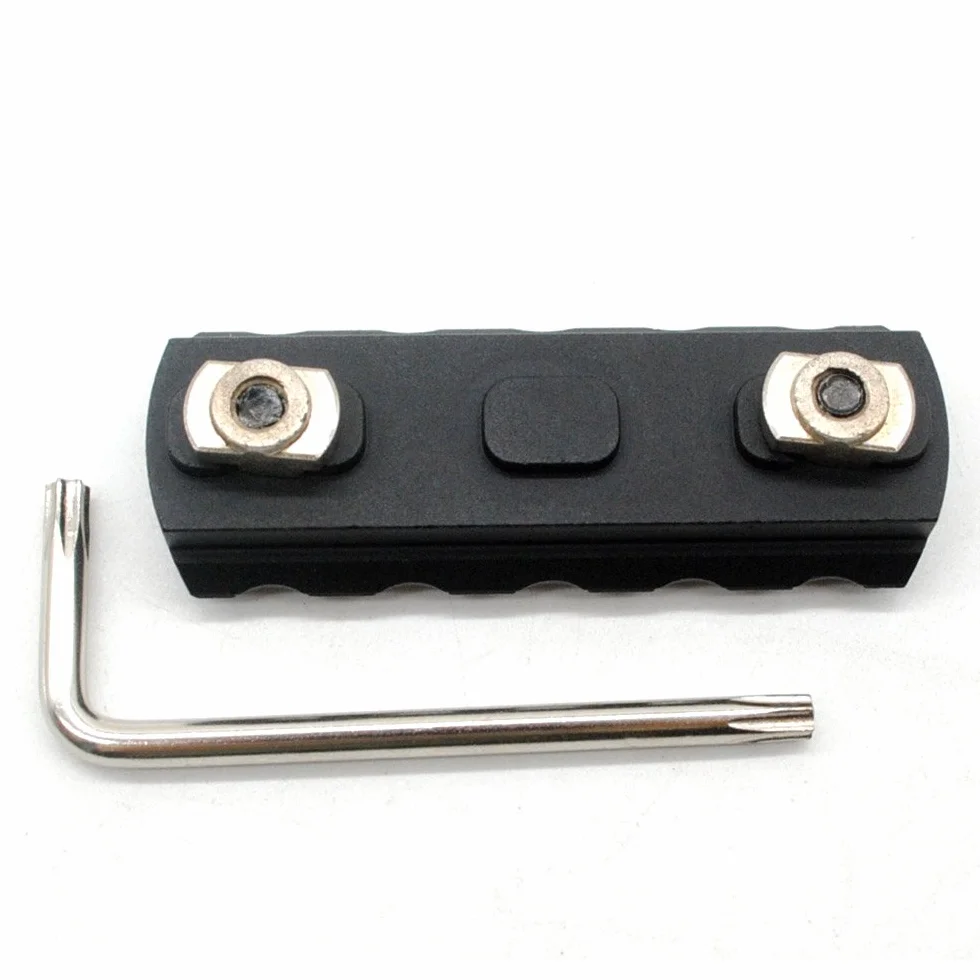 Trirock 5 Slot Picatinny Rail Section for MLOK Handguard