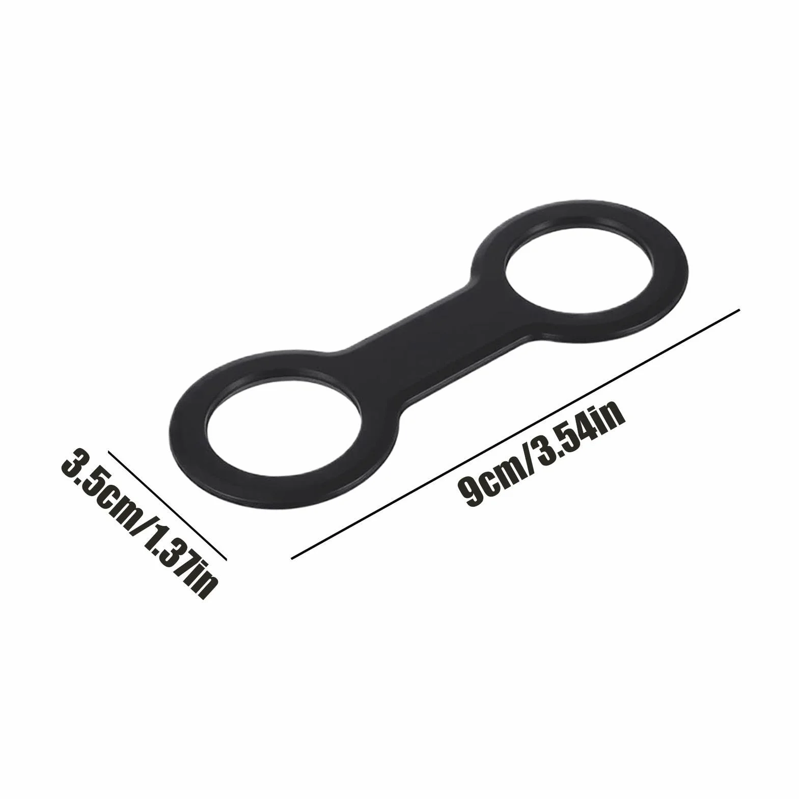 Supporto Snorkel Fissaggio Flessibile a Doppio Anello Sostitutivo Porta Snorkel per Maschera Subacquea