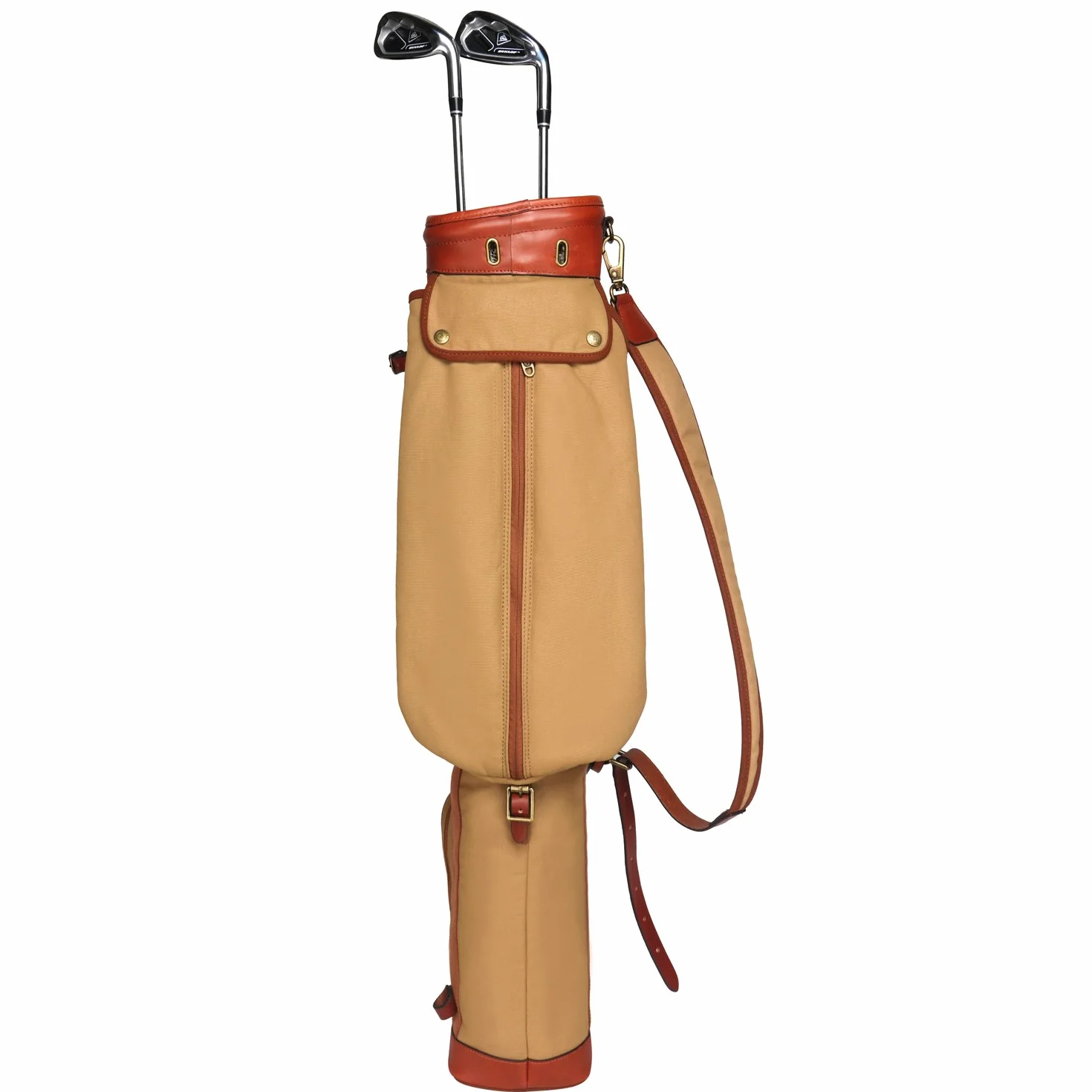 Tourbon Waterproof Canvas Golf Club Travel Bag with Padded Strap