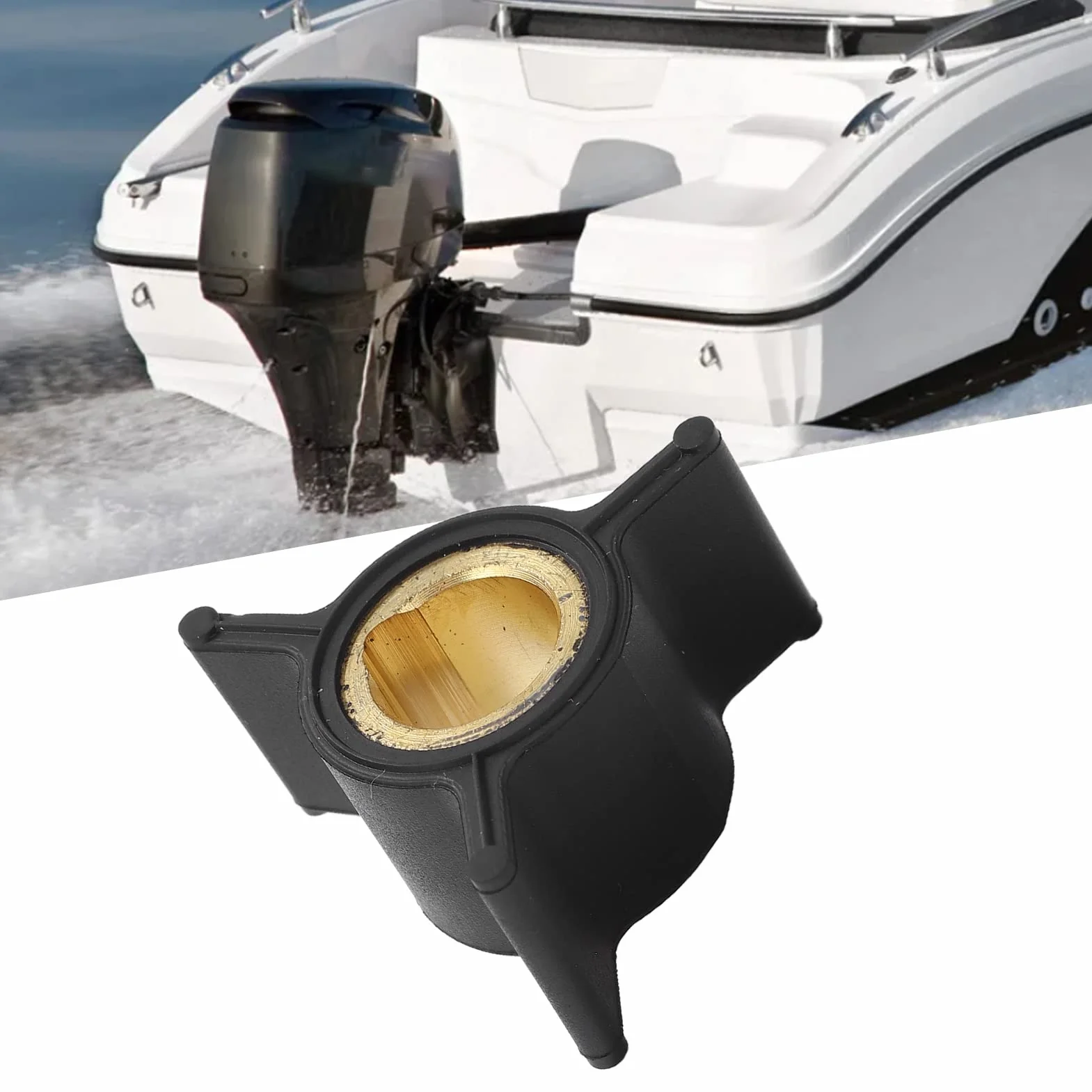Girante della Pompa Acqua Fuoribordo 3 Pale 433935 Ricambio Evinrude 2 Tempi 2HP 3HP 4HP