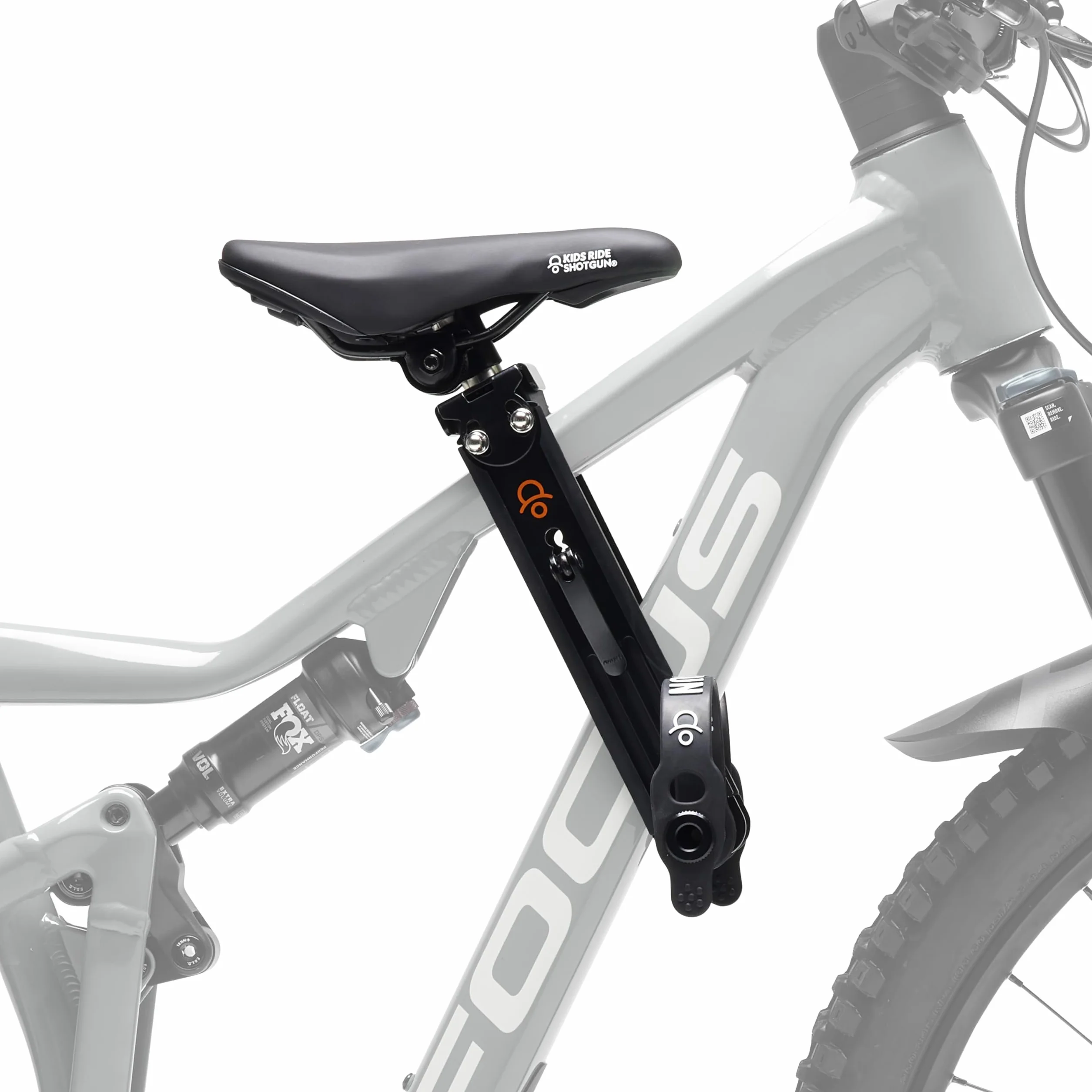 Kids Ride Shotgun – Seggiolino anteriore per bicicletta per bambini, facile da installare, realizzato per mountain bike