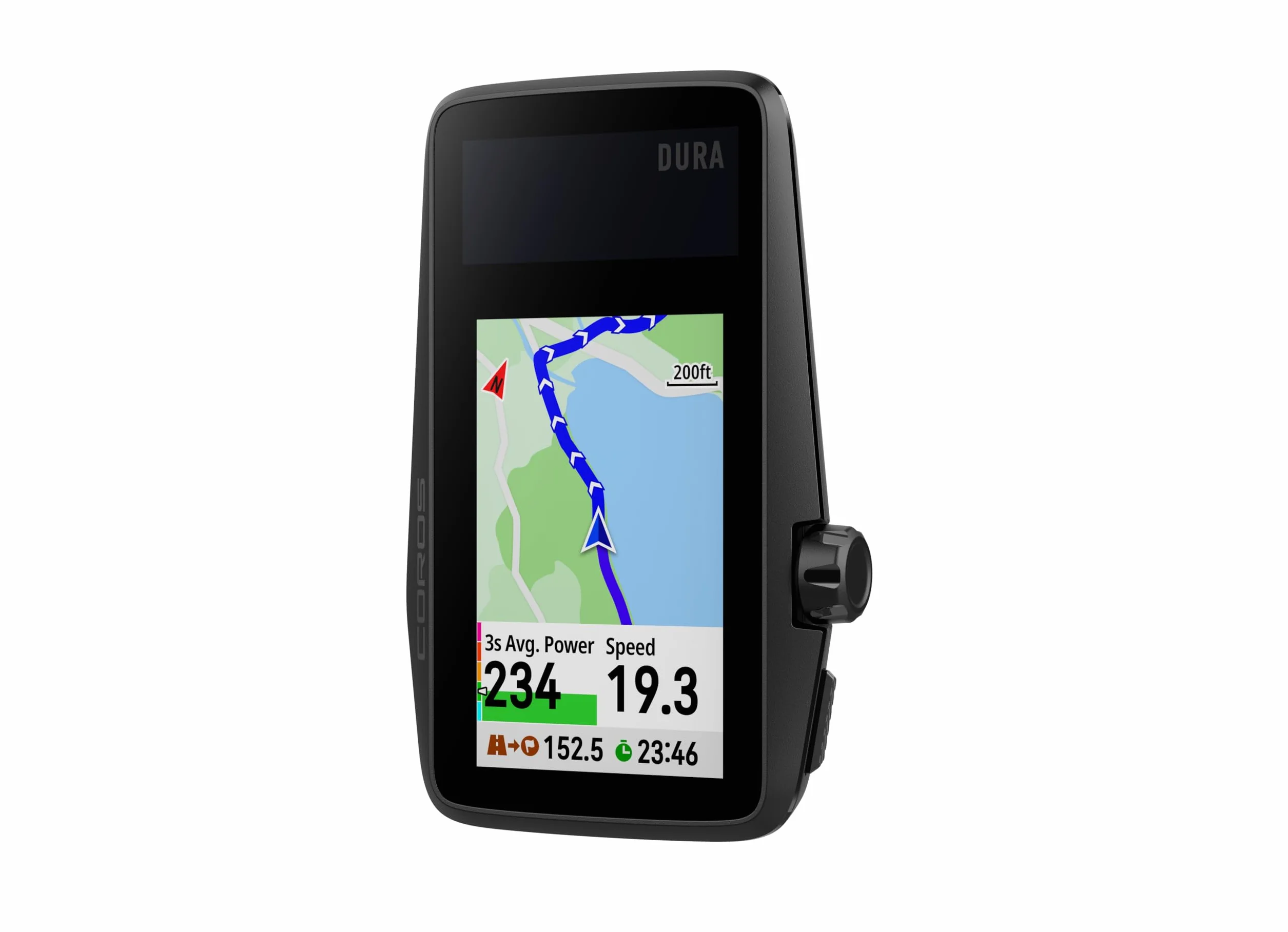 COROS DURA Solar GPS Bike Computer, batteria GPS 120h, ricarica solare, touchscreen MIP 2,7", navigazione turn-by-turn, GPS doppia frequenza
