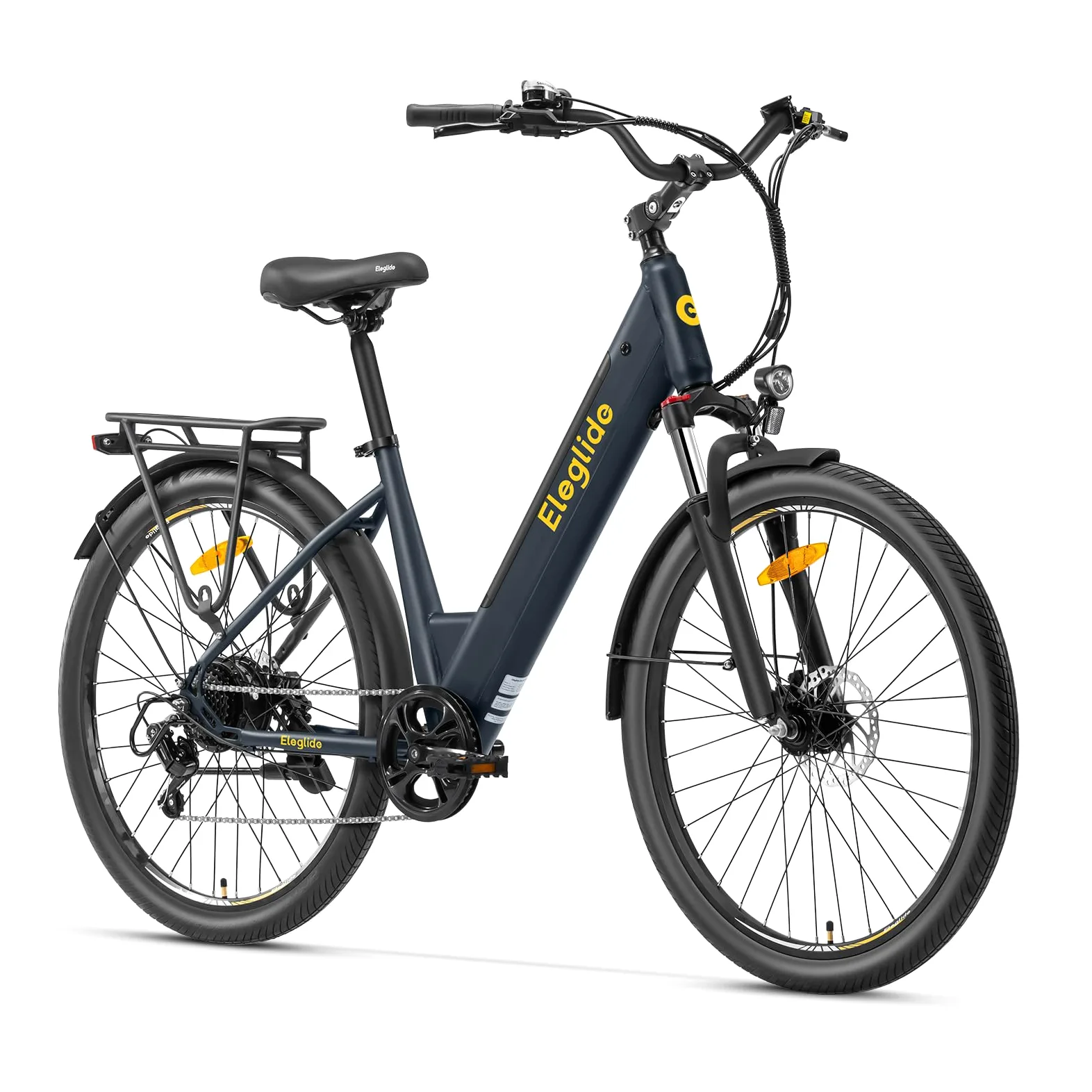 Eleglide Bicicletta elettrica T2 27,5", freni a disco idraulici, batteria da 36 V 13 Ah, autonomia 100 km, cambio a 7 velocità, bici elettrica da città
