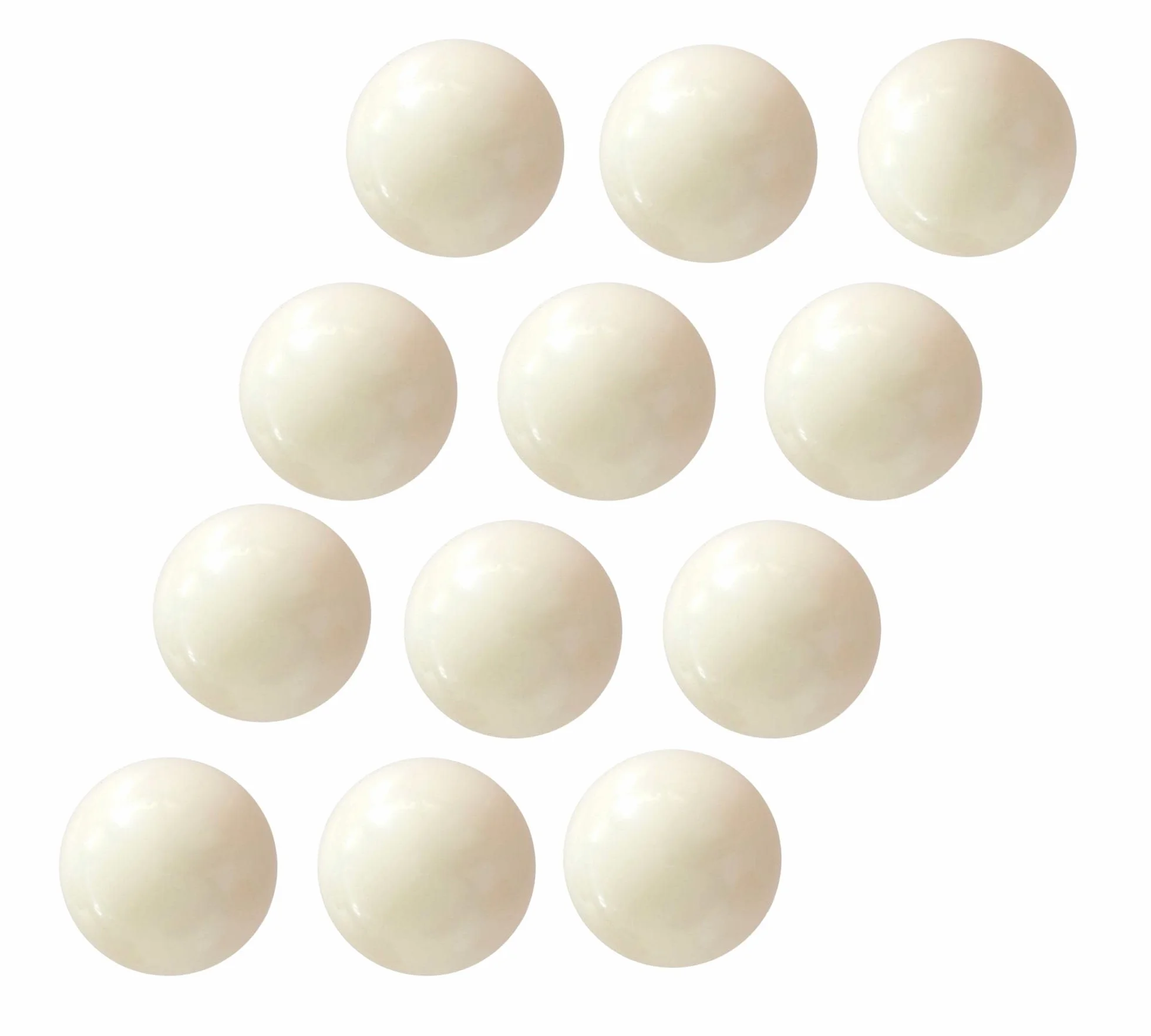 Palline Calcio Balilla in Resina 34mm Set 12 Pezzi Bianchi DOJA Barcelona
