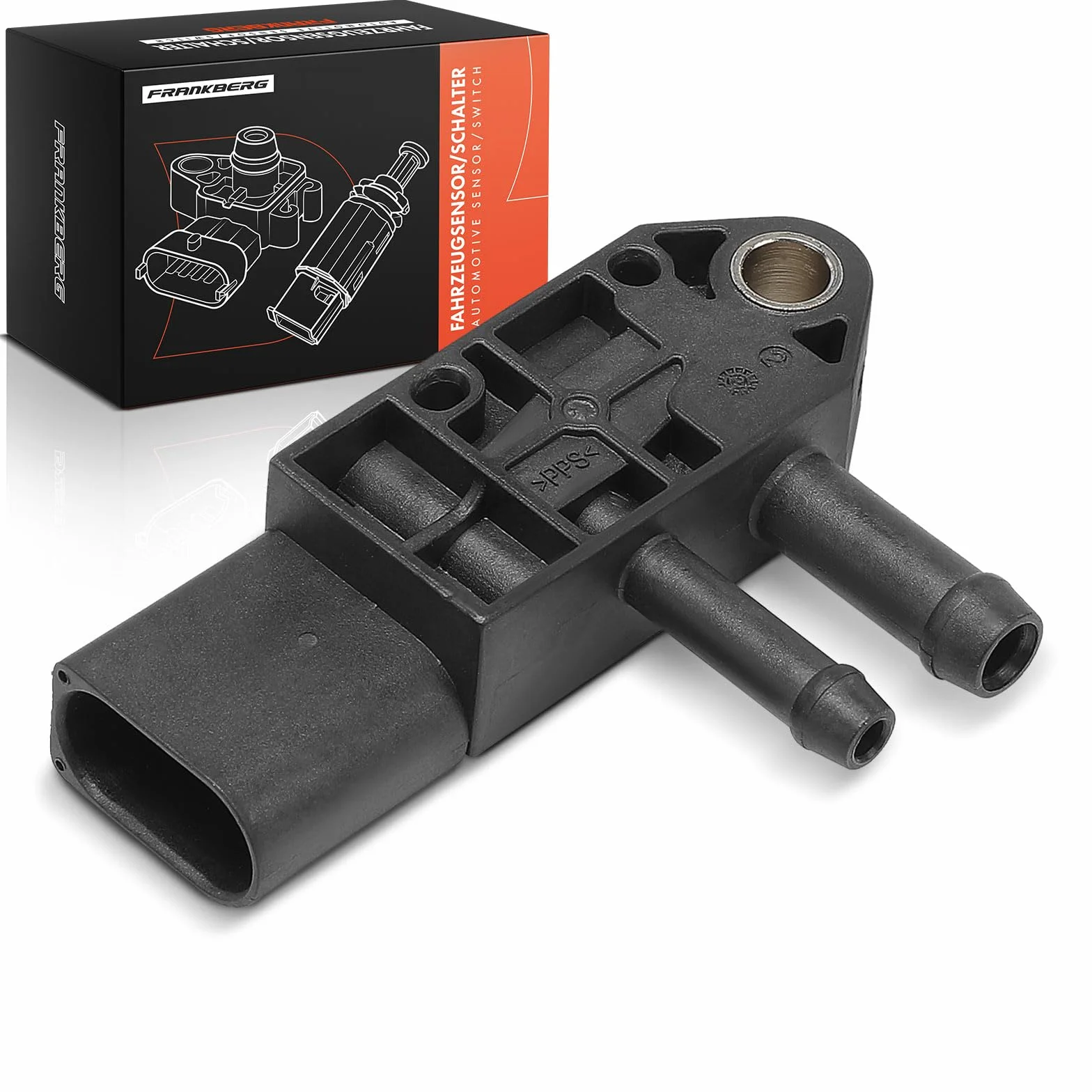 Frankberg Sensore pressione differenziale Pressione gas di scarico Compatibile con Golf VI 5K1 Golf VI Variante AJ5 A4 Avant 8K5 T.o.u.r.a.n 1T3 California T6 CAmper SGC SG.G SHC Replace# 03G906051G
