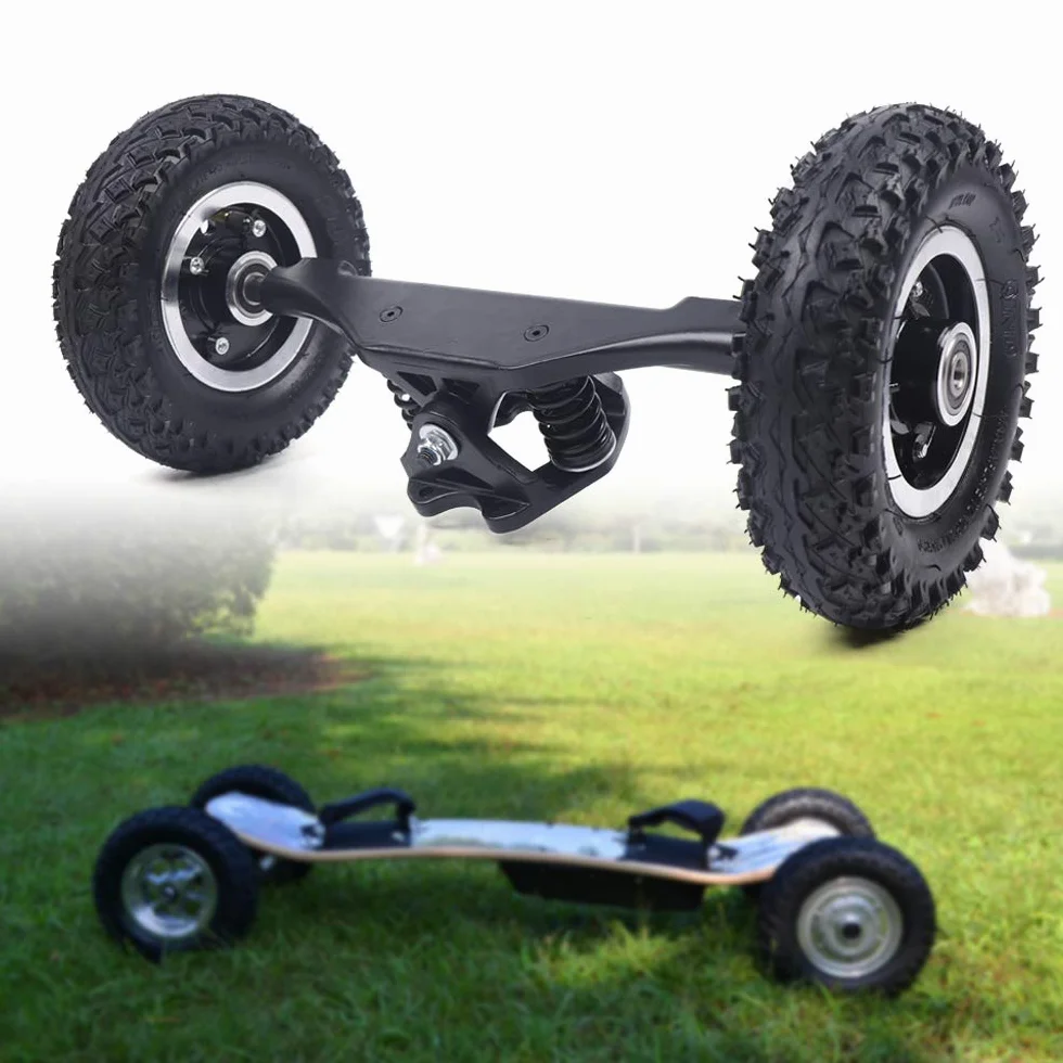 8 Pollici Skate Wheel Truck Combo Set con Supporto per Ruote, Skateboard Mountain Board Longboard