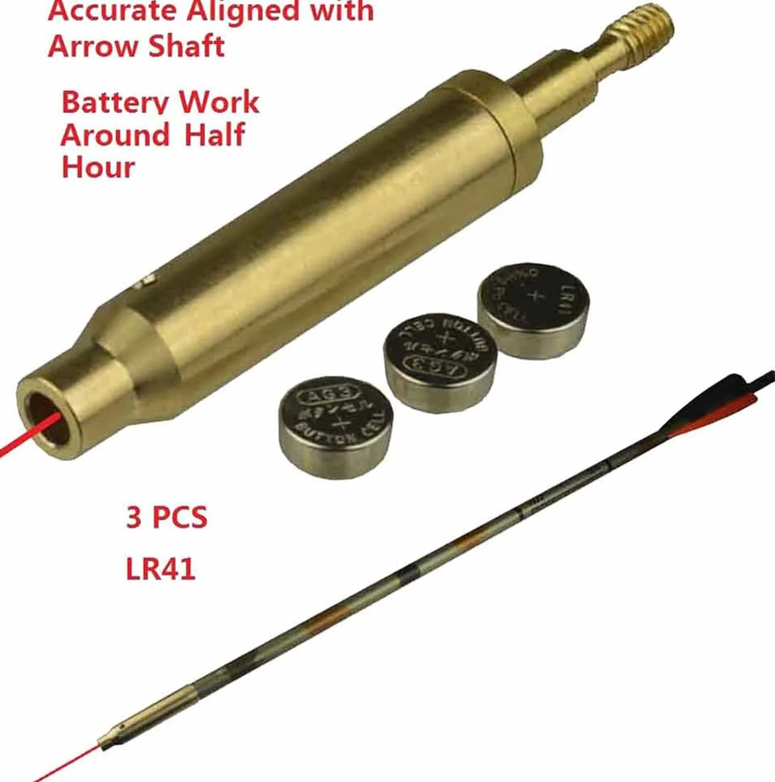 Balestra per tiro con l'arco Freccia Red Bore Sighter Tool Thread