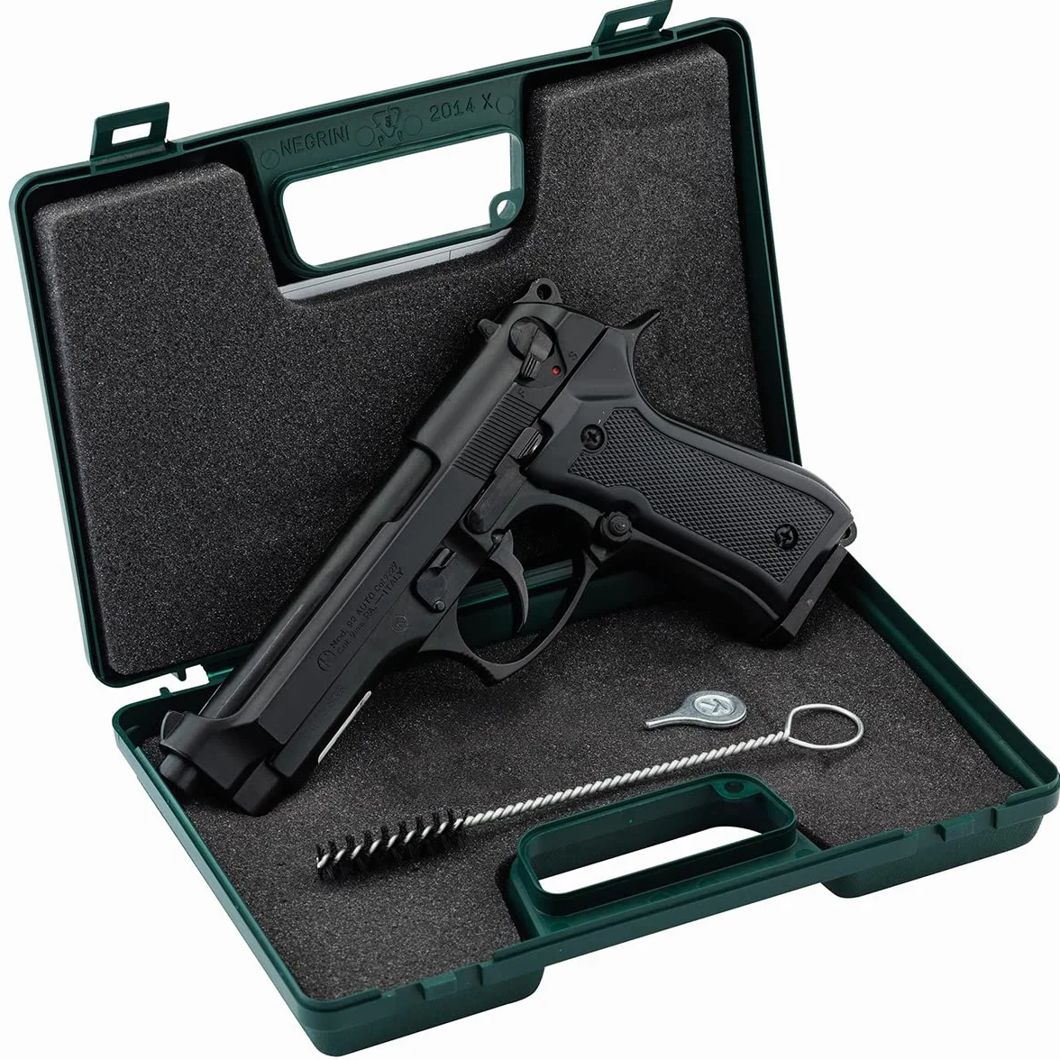KIMAR Scacciacani Pistola a Salve Beretta 92 Calibro 9mm Nera