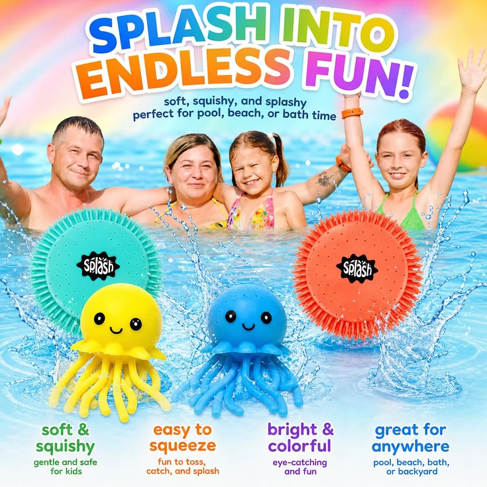 Frisbee ad Acqua Disco da Lancio in Schiuma e Silicone Ø 17 cm Gioco Acquatico Morbido