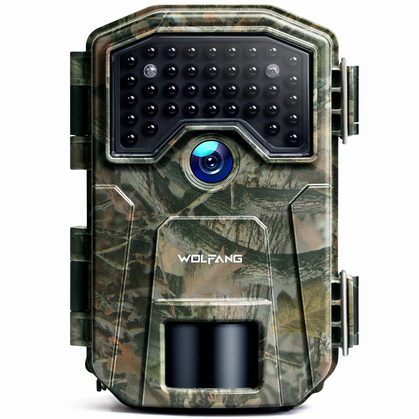 WOLFANG Fototrappola 4K 48MP HD Fotocamera Caccia 38 LED Infrarossi Invisibili 940nm IP66 Impermeabile Visione Notturna