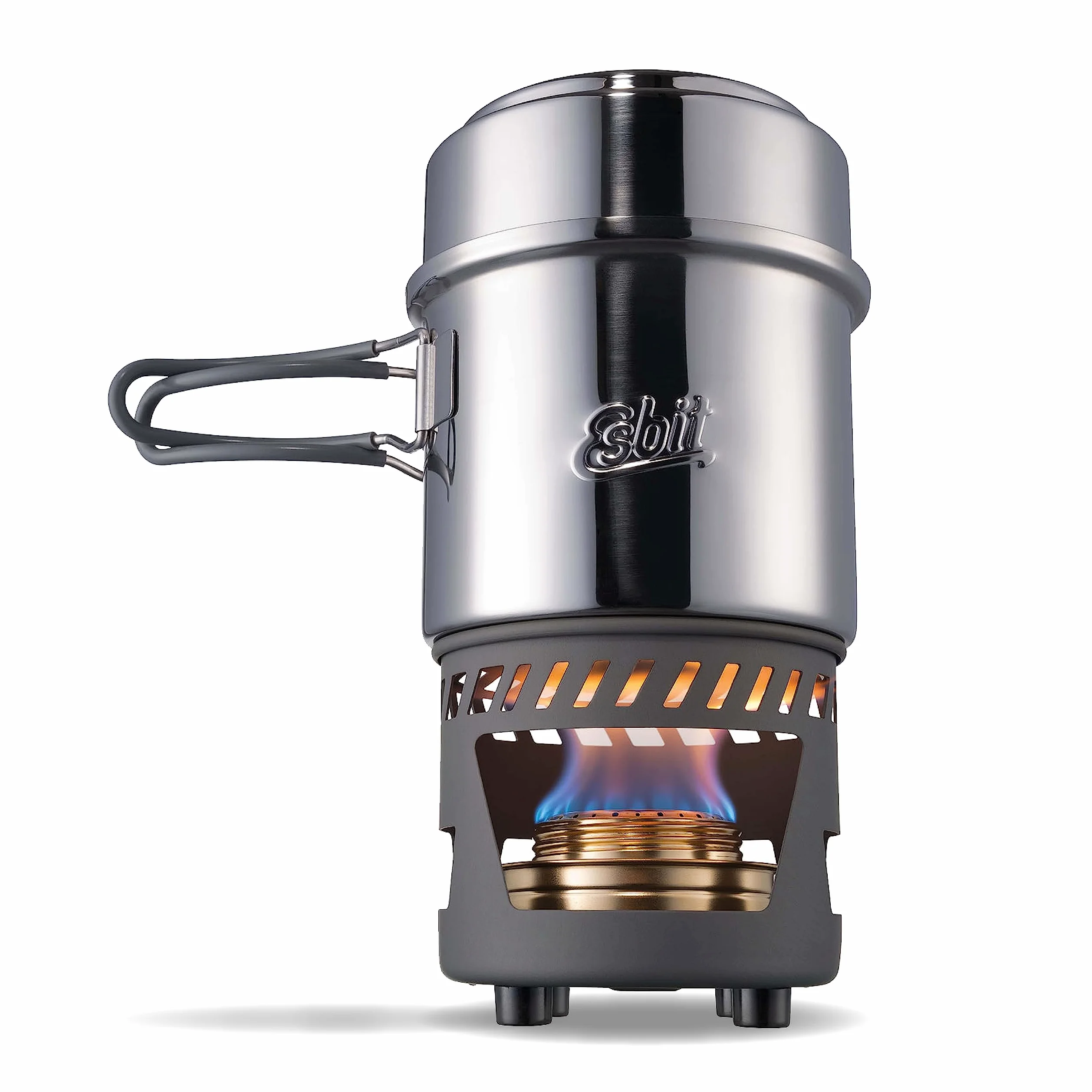 Esbit Set da Cucina a Spirito, Formato Compatto, Grande e Piccolo, Campeggio, Viaggi, Escursioni, Cucina all'aperto