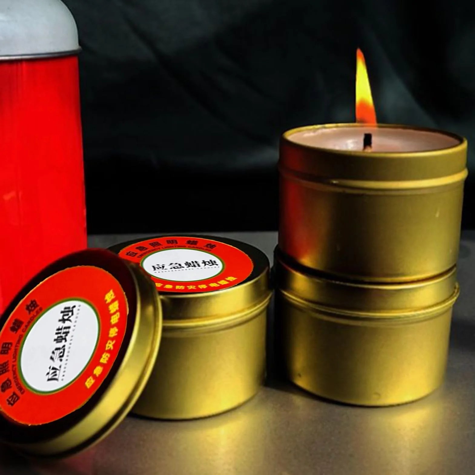 Candele antivento portatili per campeggio, luminose continue, senza odore, per avventure all'aperto