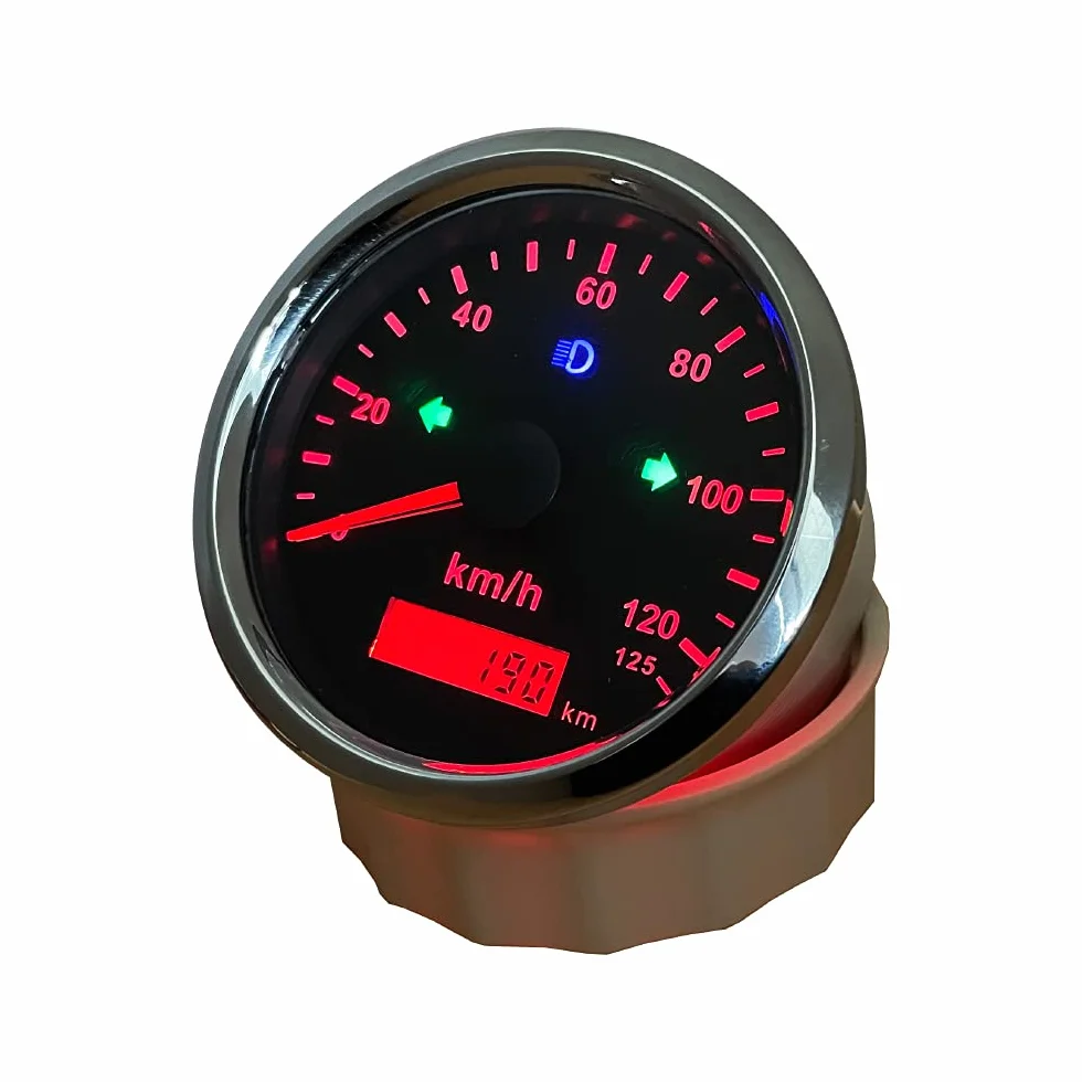 ELING Contachilometri tachimetro GPS 0-125km/h per auto camion moto ATV UTV 85MM