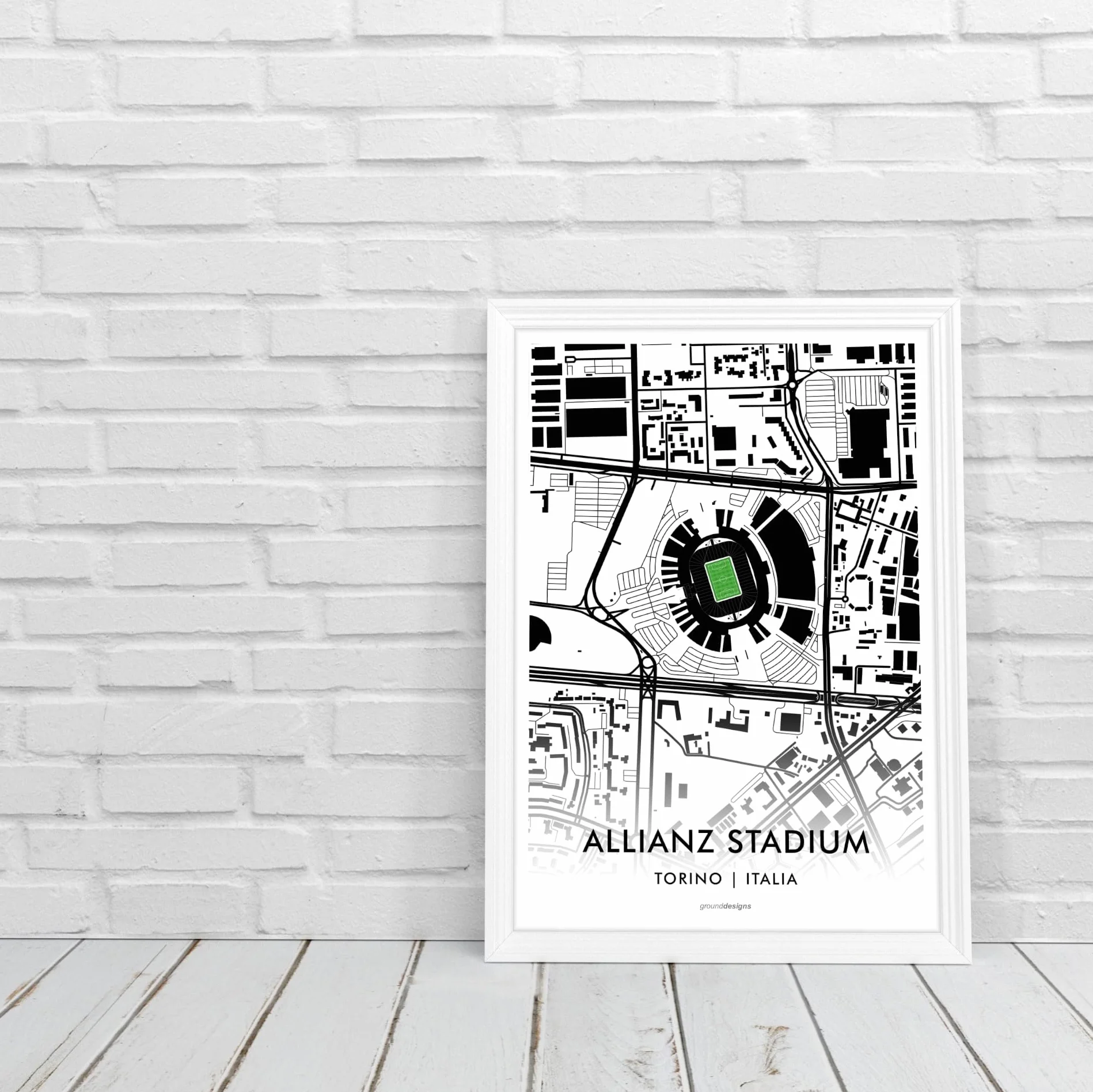 JUVENTUS FC Mappa artistica formato A3