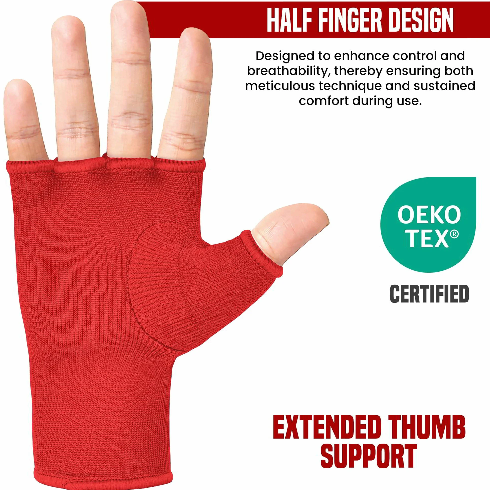 RDX Fasce Boxe Sottoguanti Interni Bende Elastiche Mani Polso Protezione Pugilato Allenamento