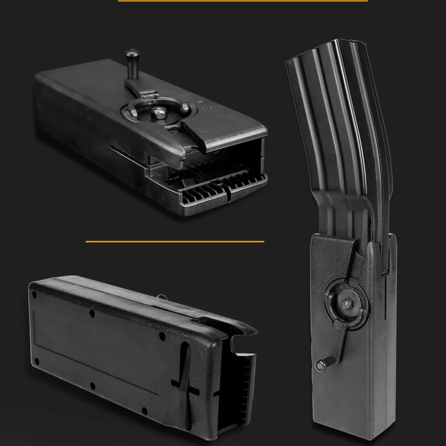 Airsoft Speed Loader 1000 Rounds M4 Quick Loader 6mm Tactical Magazine Pouch