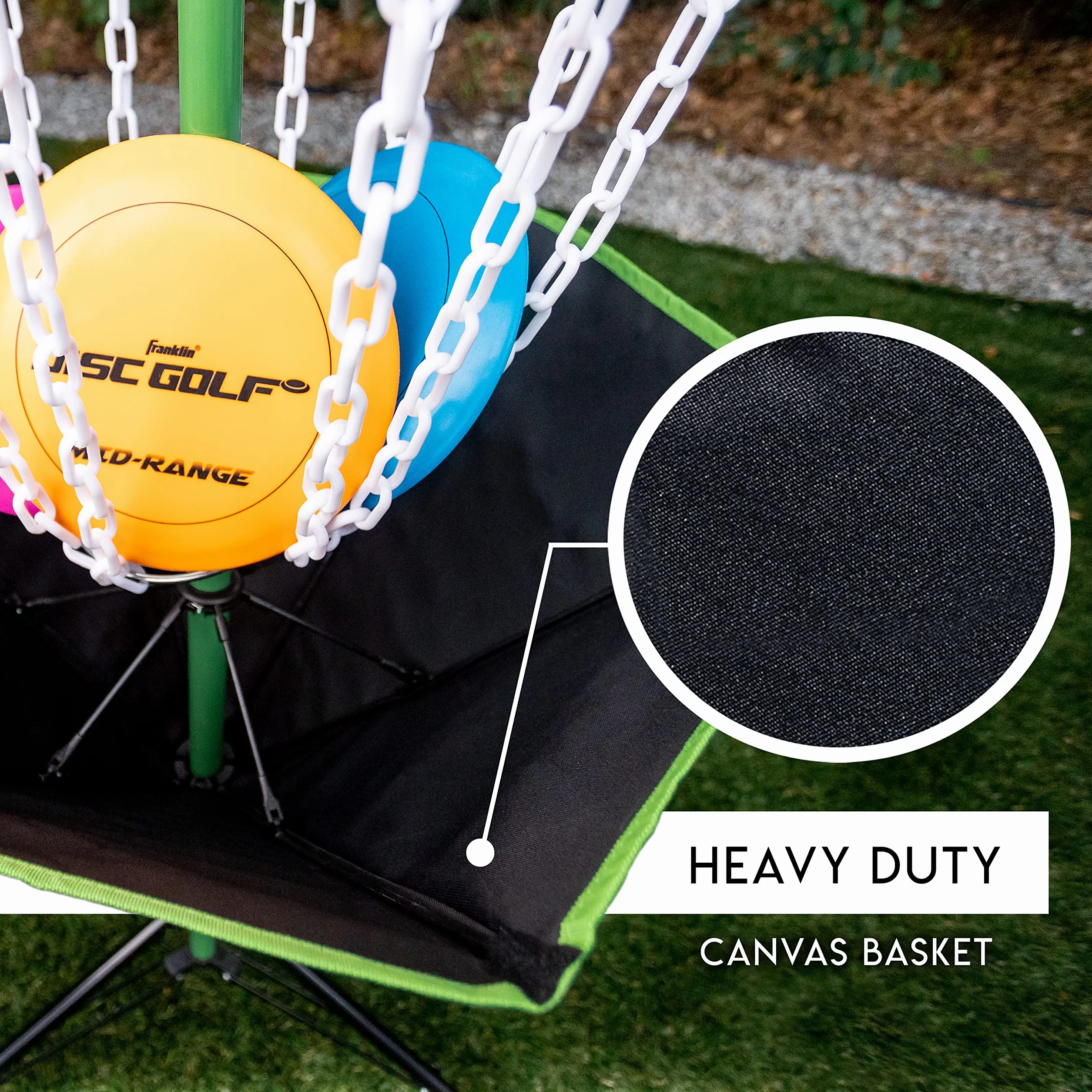 Franklin Sports Cesti da Golf a Disco, Bersaglio da Golf Portatile con Catene, Attrezzatura per Percorsi