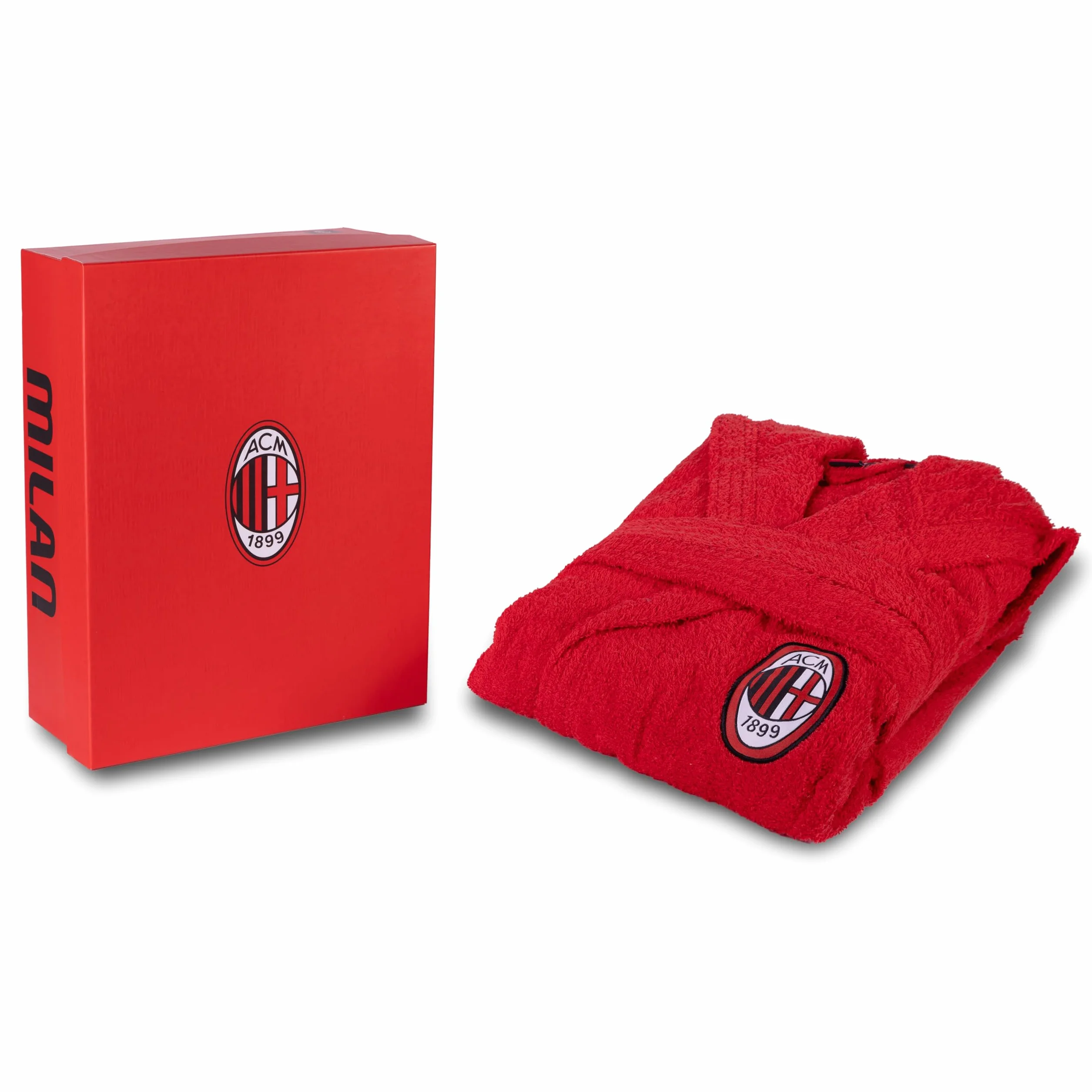Milan Accappatoio con Cappuccio Unisex 100% Cotone Spugna 380 gsm