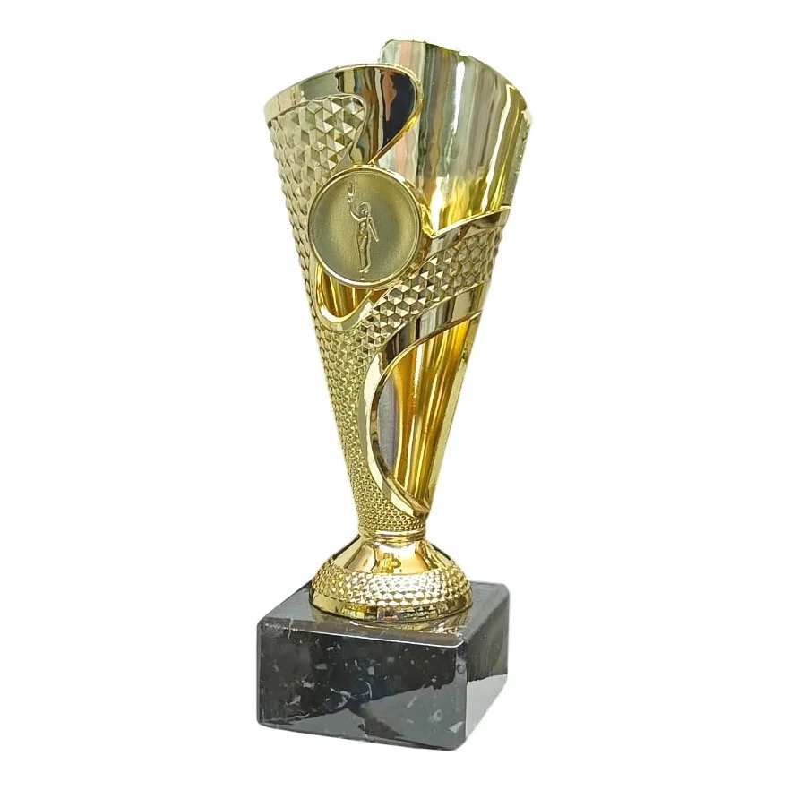 Targhetta personalizzata Coppa dorata 17,50 cm