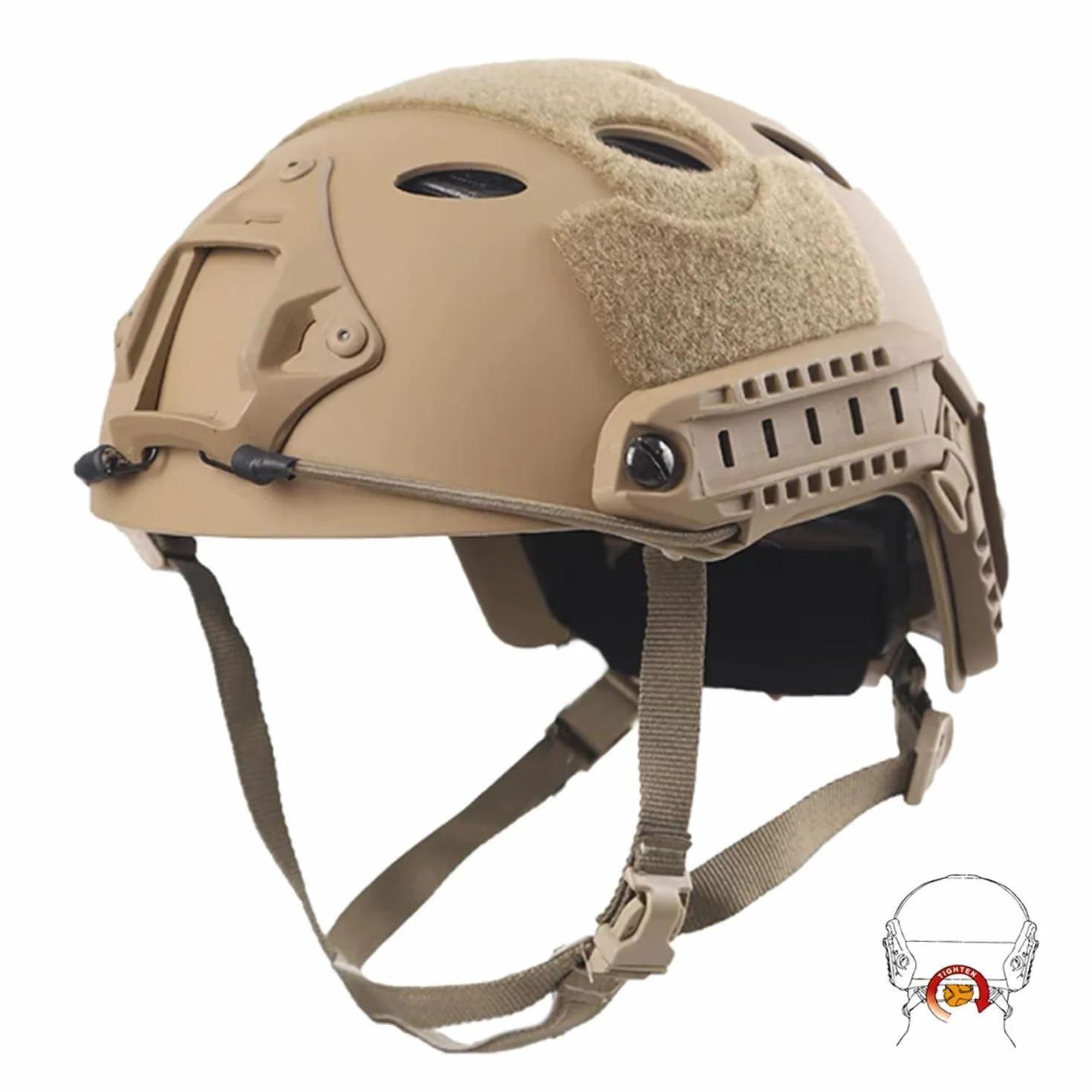 Tactical Helmet CS Airsoft SWAT Paintball Casco Protettivo con Occhiali