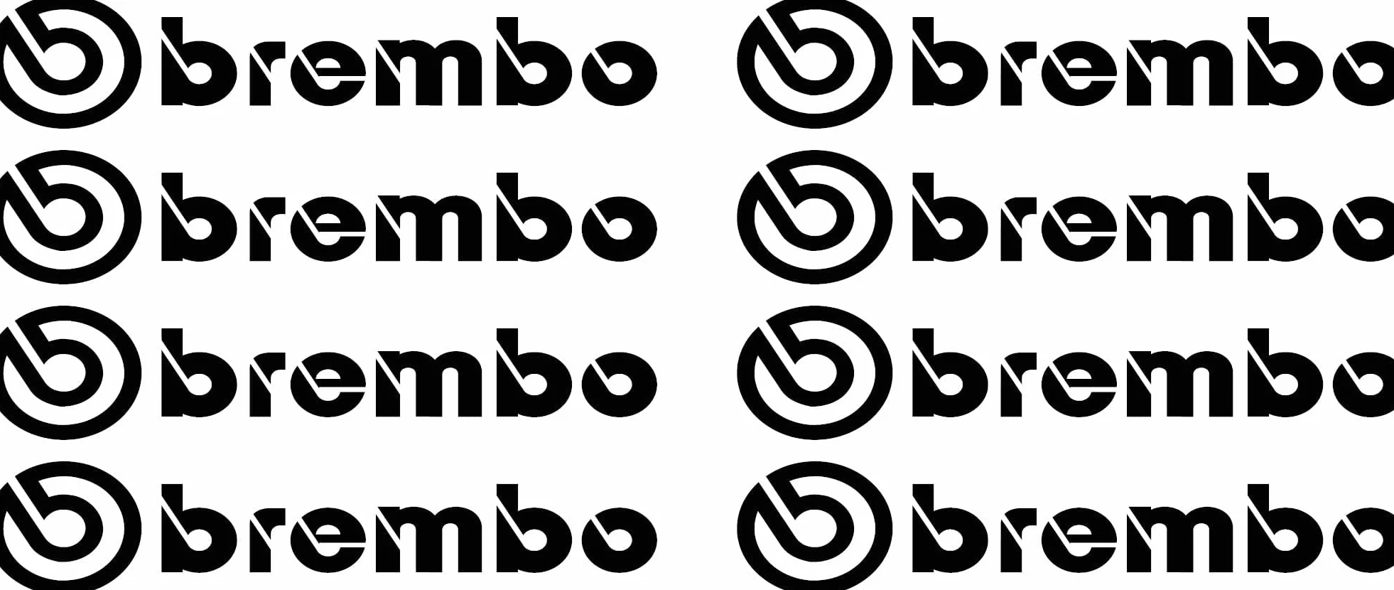 Adesivo per pinza del freno adatto per Br.embo, 8 pezzi, resistente al calore, per auto, adesivo JDM, Brake Caliper Decals adatto per tutti i veicoli (nero)