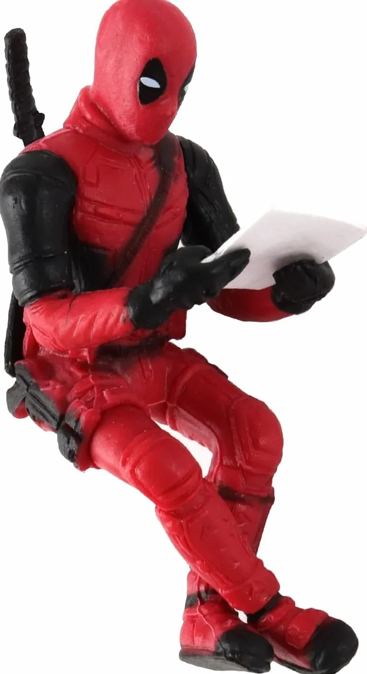 Deadpool Action Figure Gadget Auto Interni Cruscotto Ornamento Ciondolo Ornamenti di Auto Simpatico Deadpool Decorazioni Cruscotto Figurine per Interni per Decorazioni per Car Casa o Ufficio