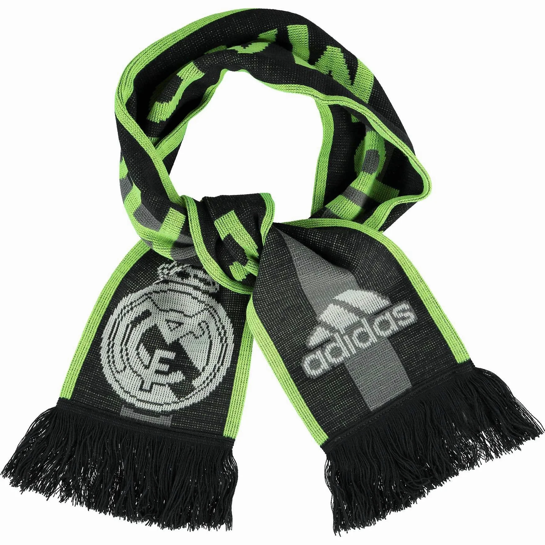 adidas Real Madrid FC Sciarpa Deepest Space/Grigio/Giallo Solare