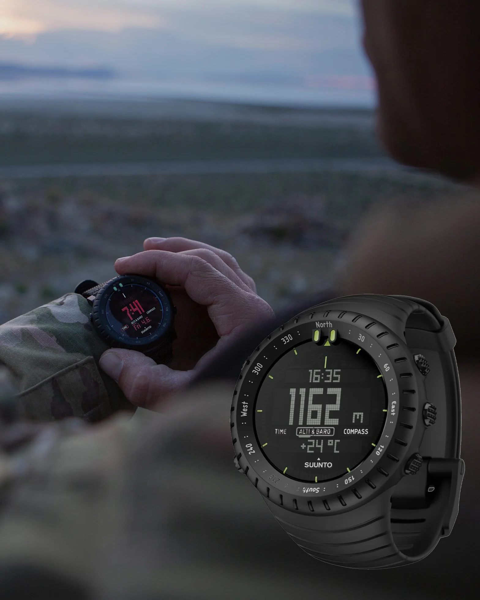 Orologio Sportivo Outdoor SUUNTO Core con Altimetro Barometro Bussola Impermeabile