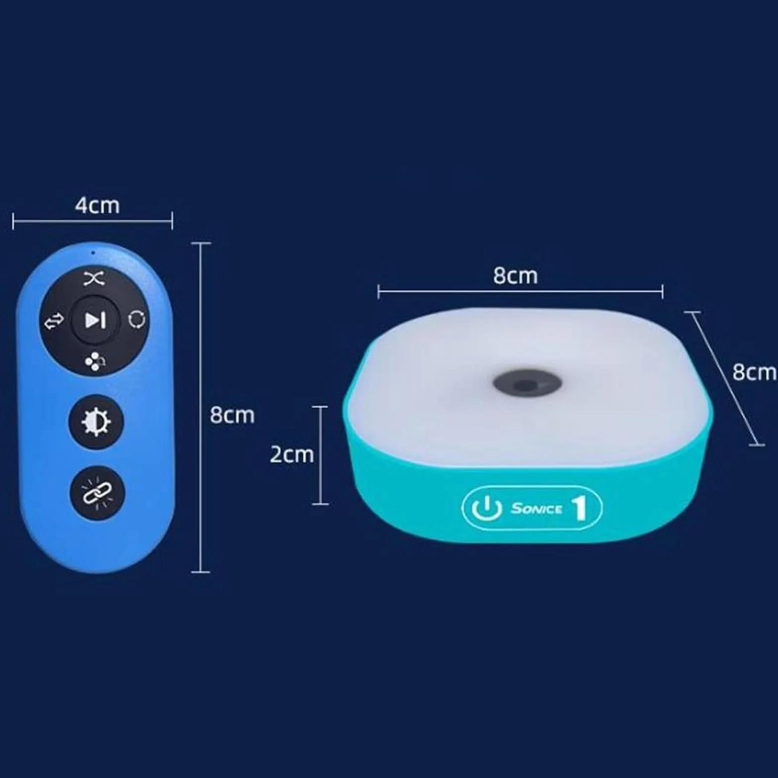 Luci per Allenamento di Reazione, Lampada Fitness Agile con Telecomando, 4 Modalità 4 Colori, Visione 270°
