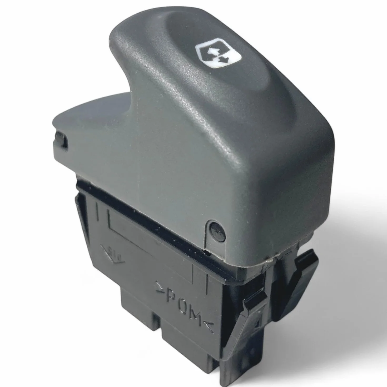 Pulsante interruttore grigio per controllo alzacristallo anteriore sinistro o destro compatibile per Renault Clio 2 Kangoo Megane I Scenic I OEM 7700838101 7700421120