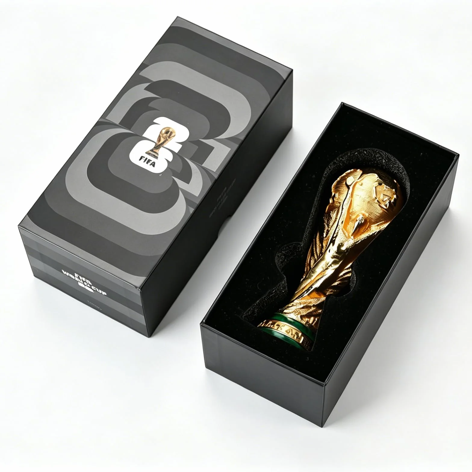 Regalo FIFA World Cup 2026, Trofeo 3D Ufficiale FIFA Coppa del Mondo 2026, 150 mm, in Lega di Zinco Premium, da Collezione, Durevole, per scrivania, Ufficio e Memorabilia Calcio